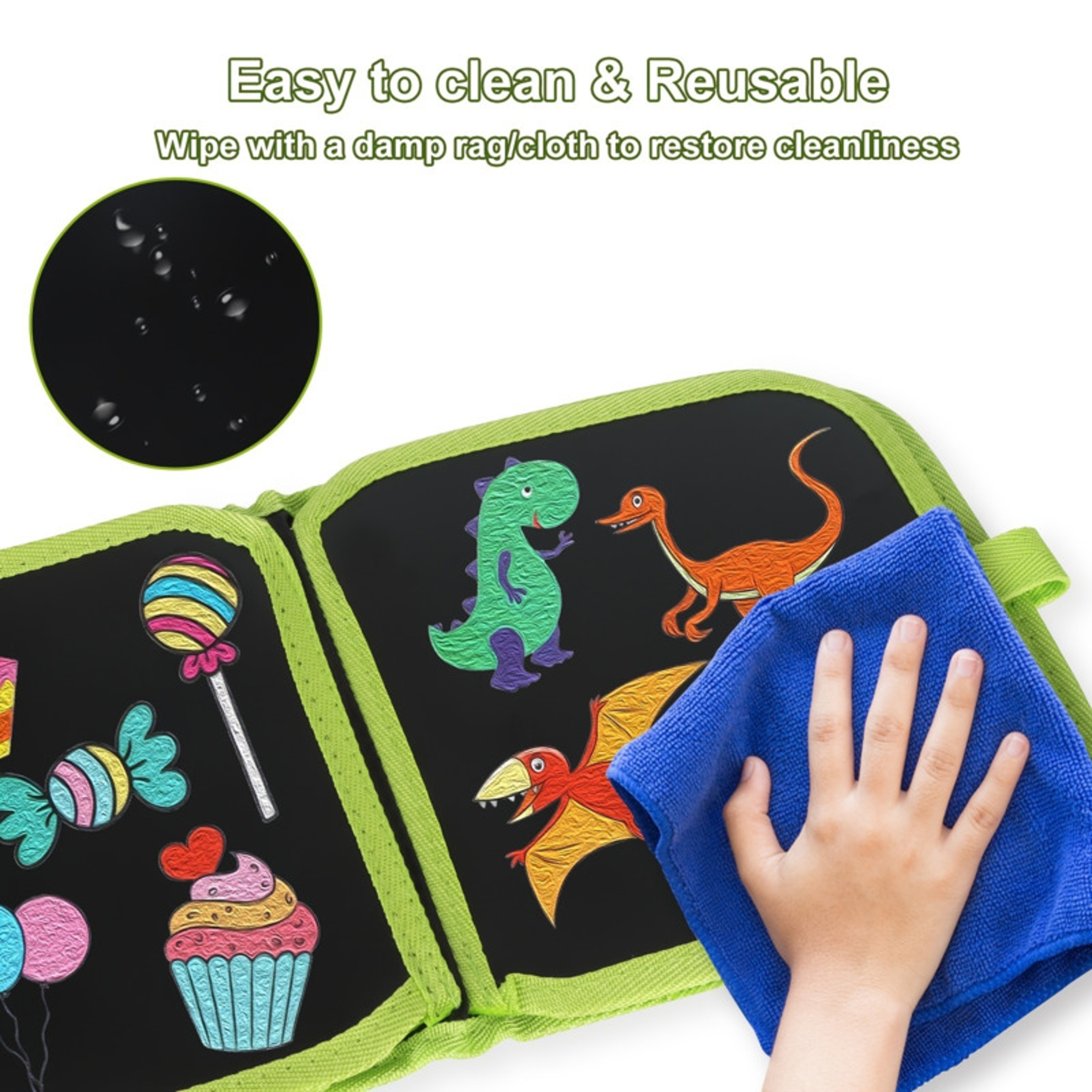 Reusable Drawing Pads Childrens Erasable Doodle Book Watercolor Coloring Toy Gift 2