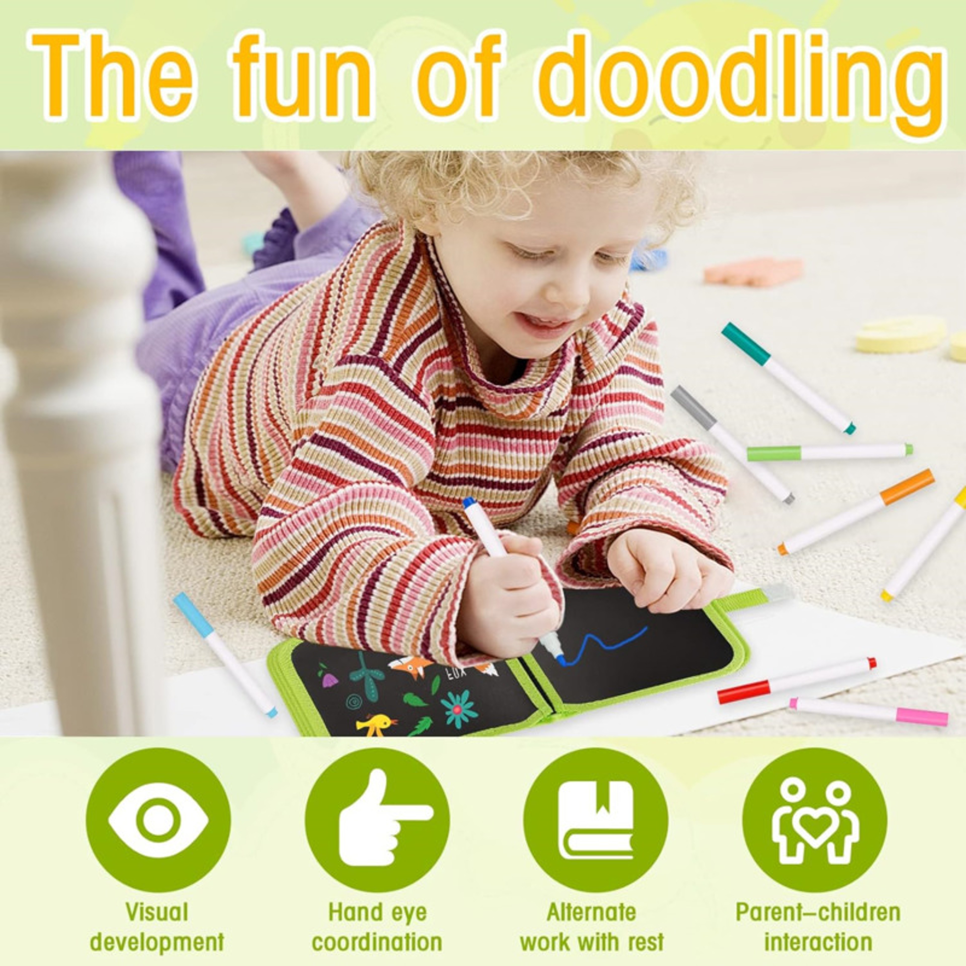 Reusable Drawing Pads Childrens Erasable Doodle Book Watercolor Coloring Toy Gift 3