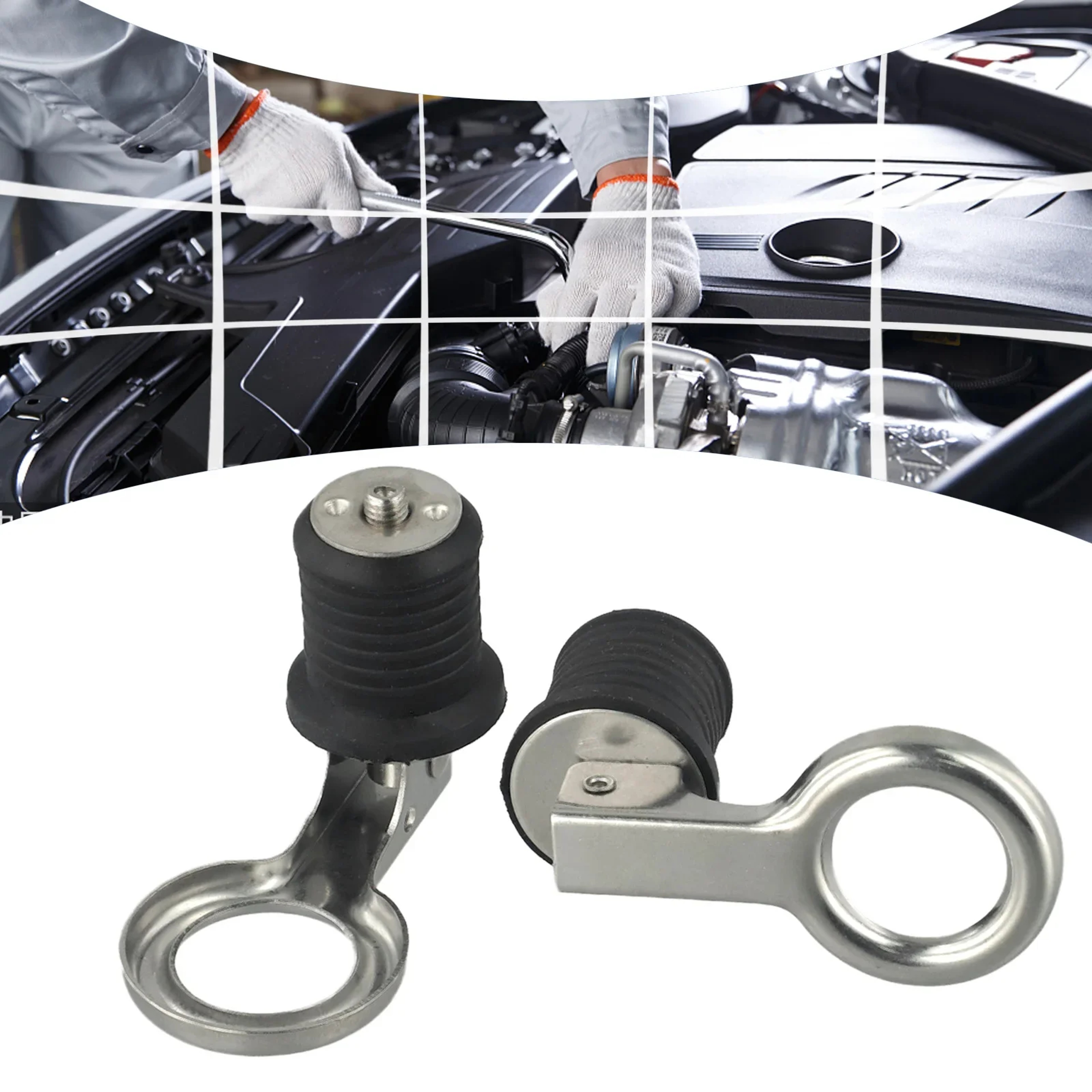 Stainless Steel Snap Flip Boat Hull Drain Plug Marine Drain Plug Rubber Boat Hardware Accessories 1