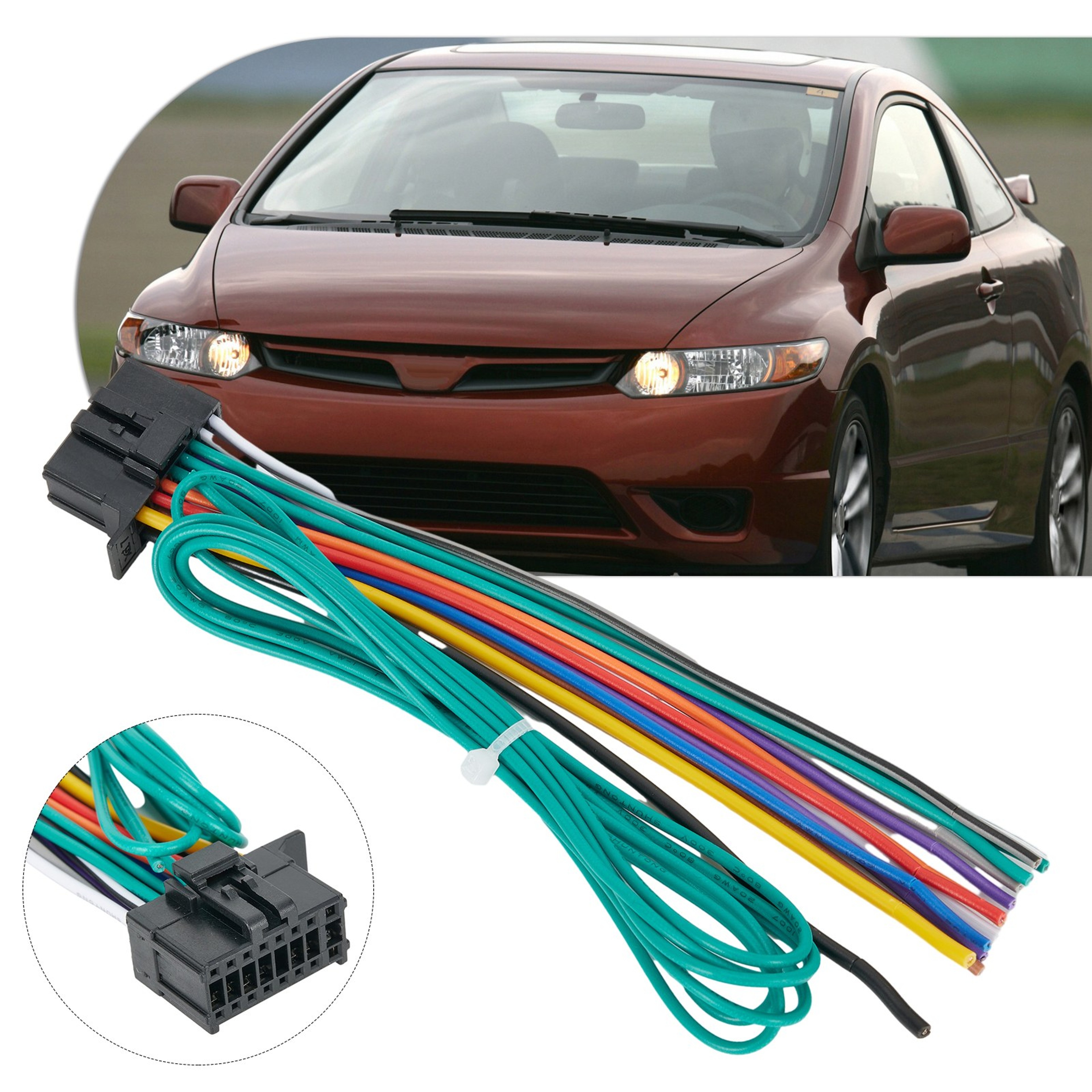 Car Stereo Wiring Harness For Pioneer Universal Car Cable Adapter DEH Model ABS Plug 4