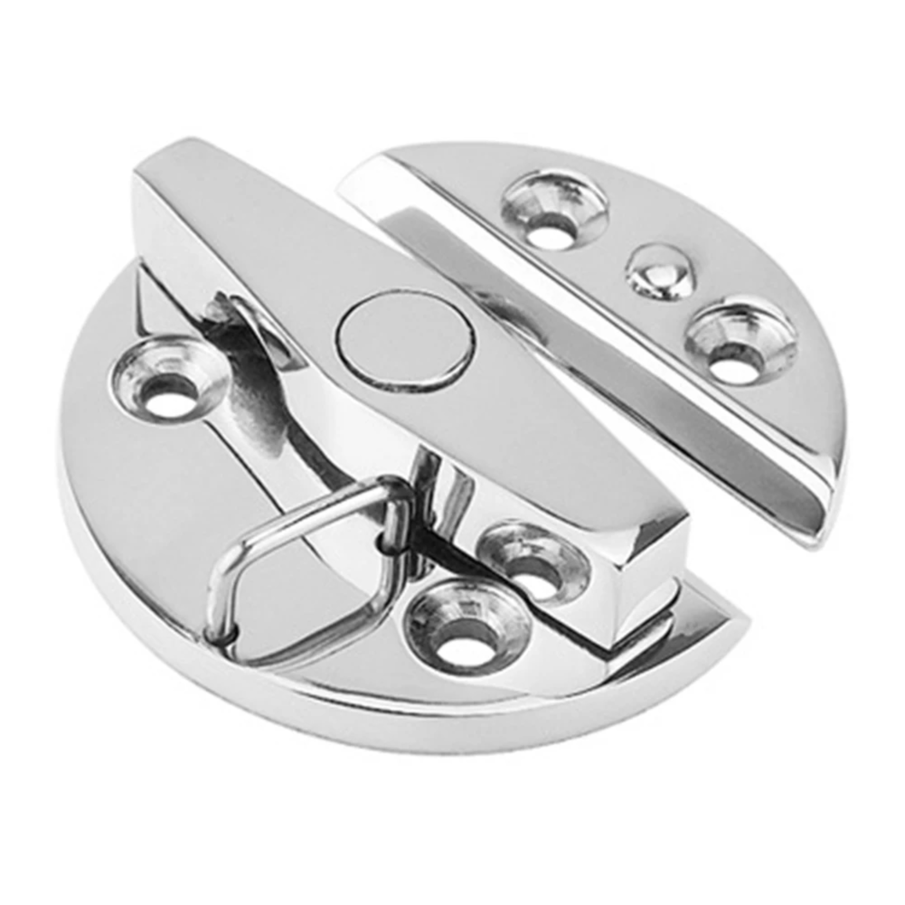 Stainless Steel Round Catch Latch Boat Door Catch Lock Marine Cabinet Hardware 1