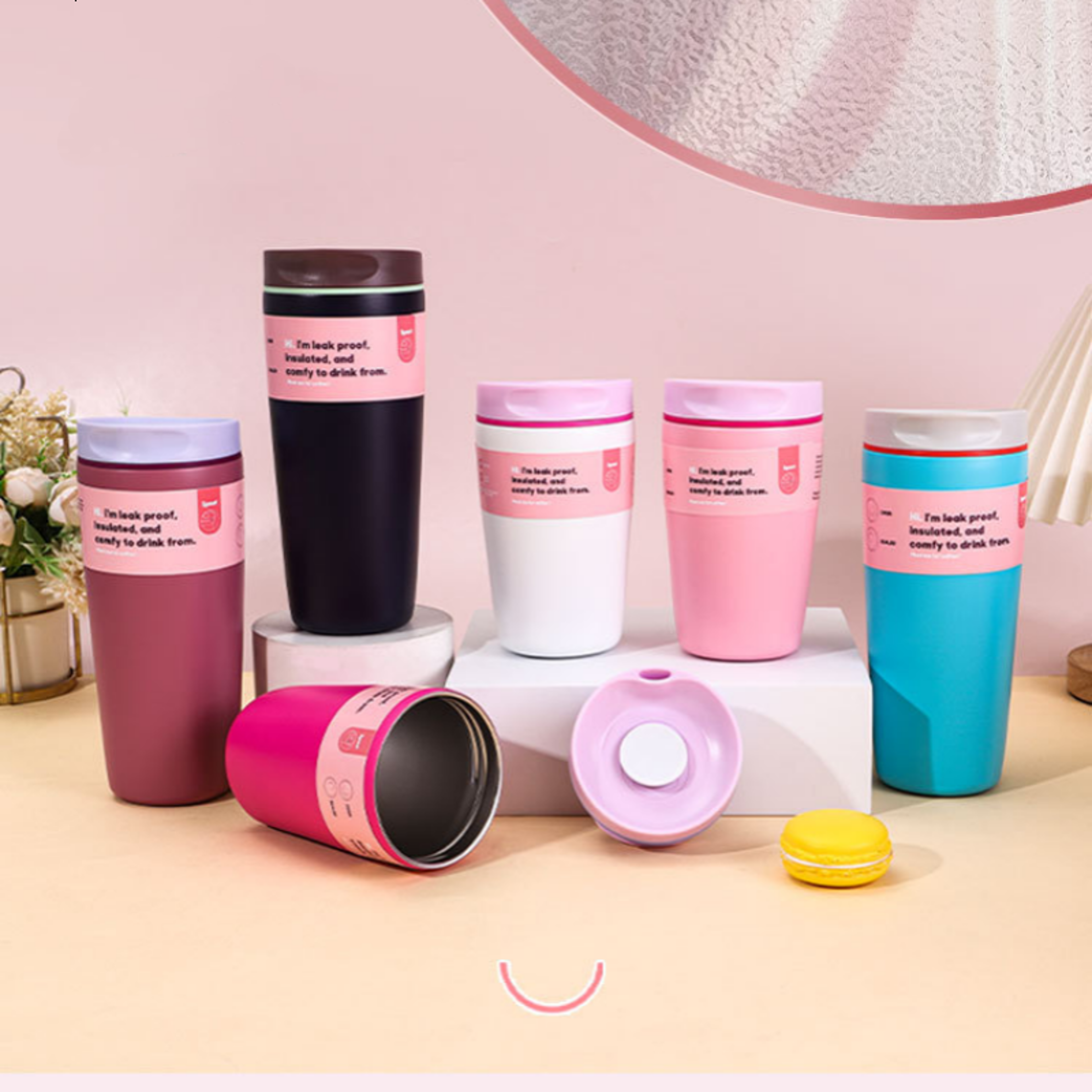 Portable Stainless Steel Vacuum Cup Simple Fashion Coffee Mug Outdoor Sports Cup For Men  Women Cou 0