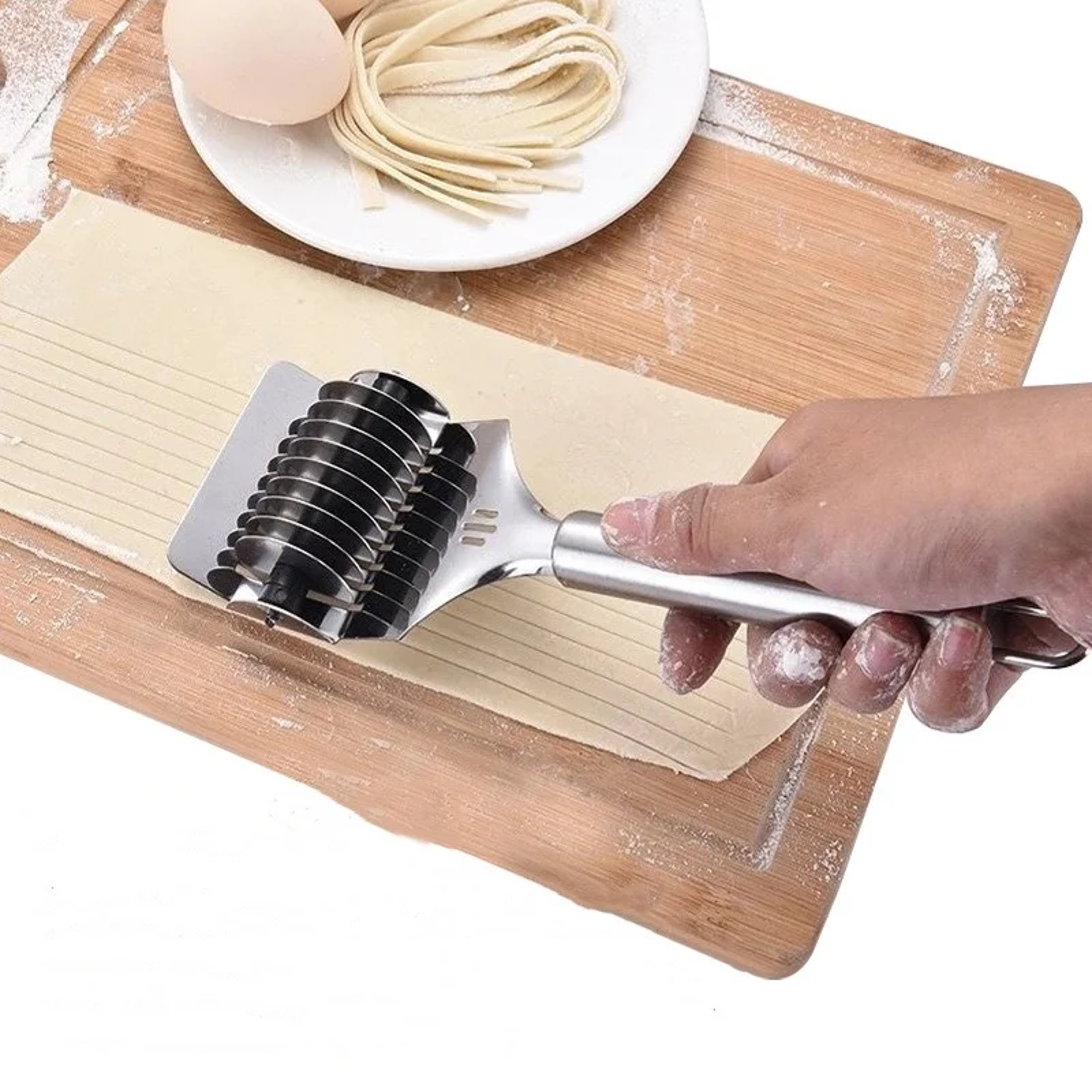 Manual Stainless Steel Noodles Maker Pasta Cutter For Dough Ginger And Garlic Crushing 1