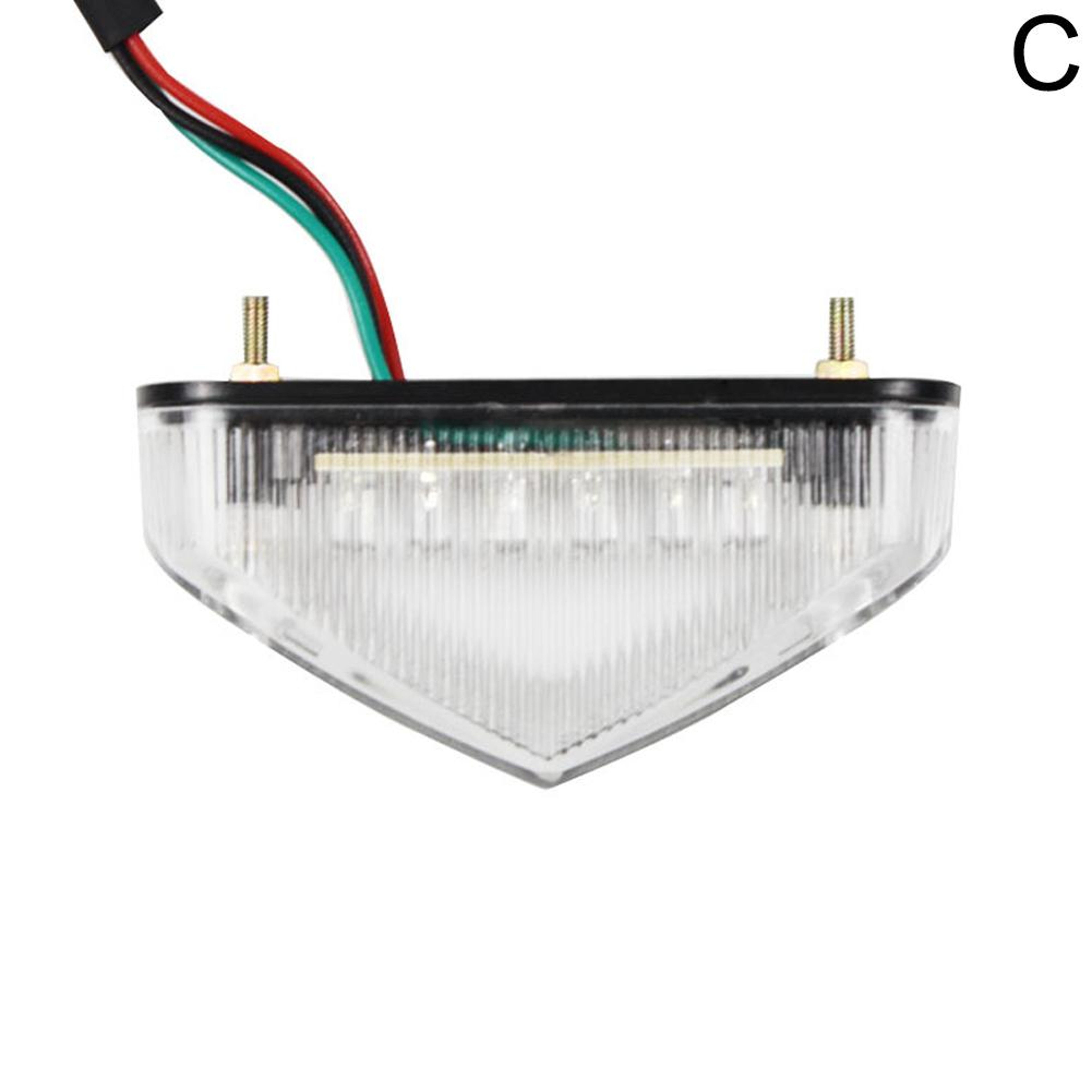 Rear Tail Light Lamp Motorcycle Brake Taillight Motor Stop Lights License Plate Light Parts 2