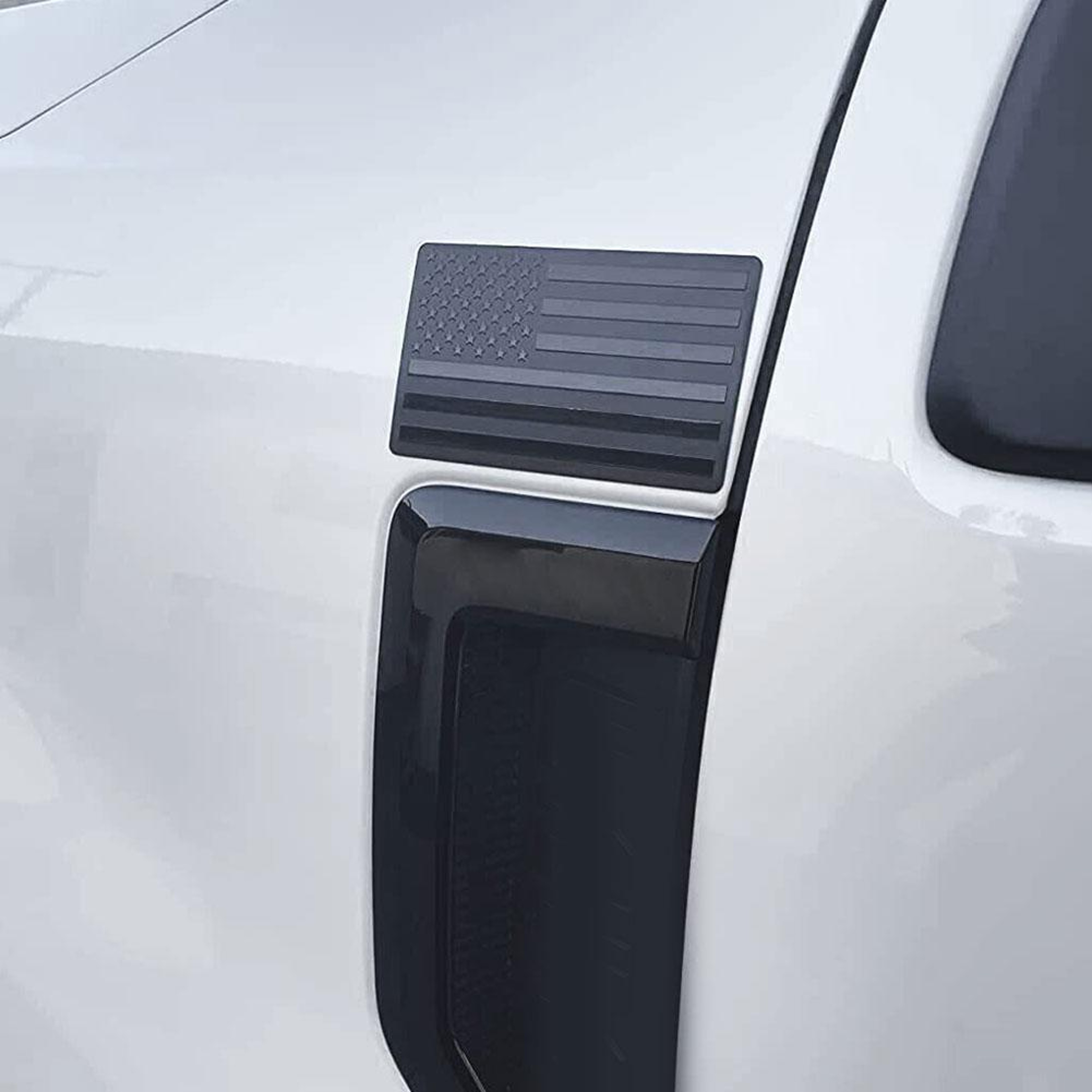 USA American Flag Car Emblem  Durable Black Aluminum Alloy Sticker For Car SUV Motorcycle  More 3