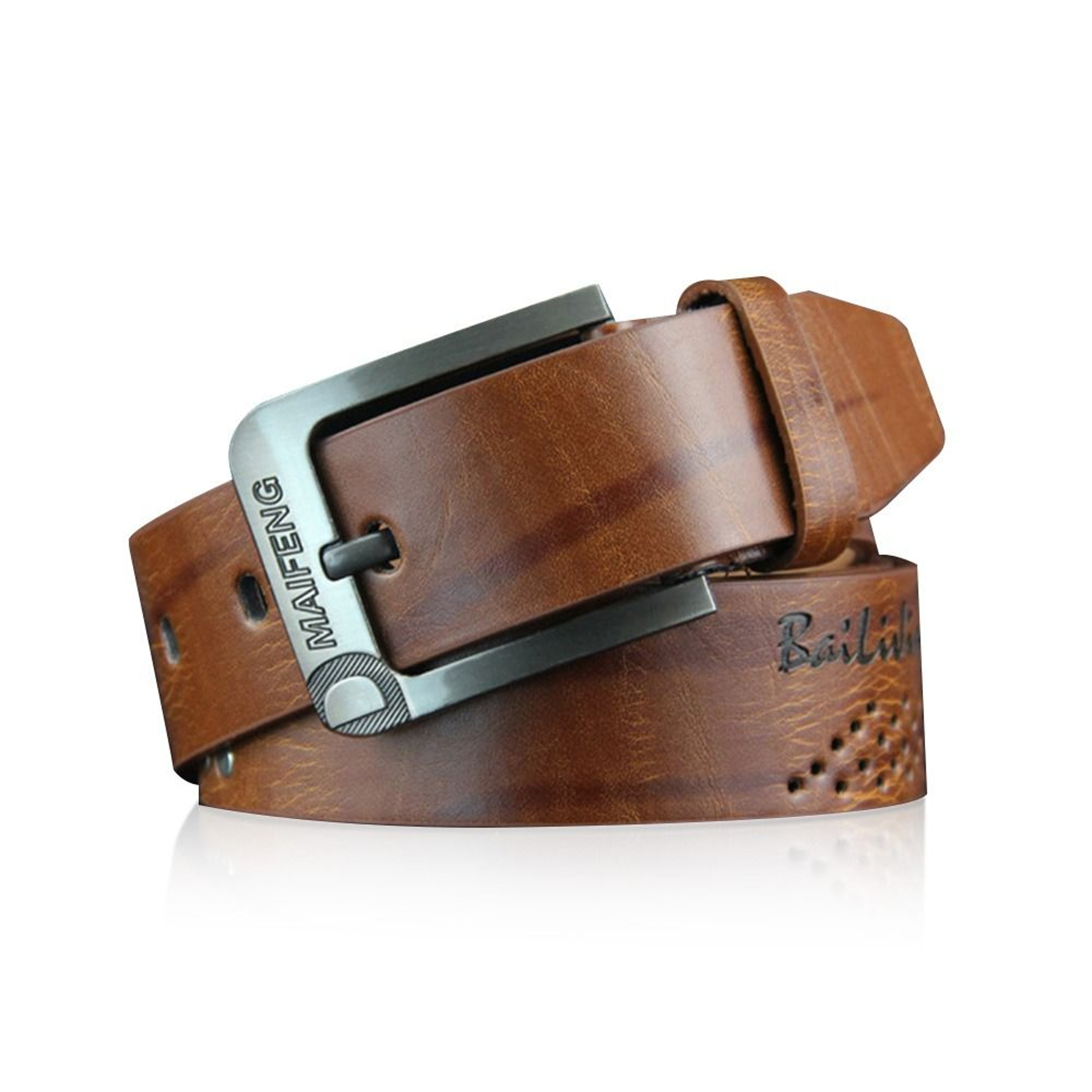 Luxury Leather Men Belt With Classic Alloy Buckle  HighQuality Vintage Business Waistband 5