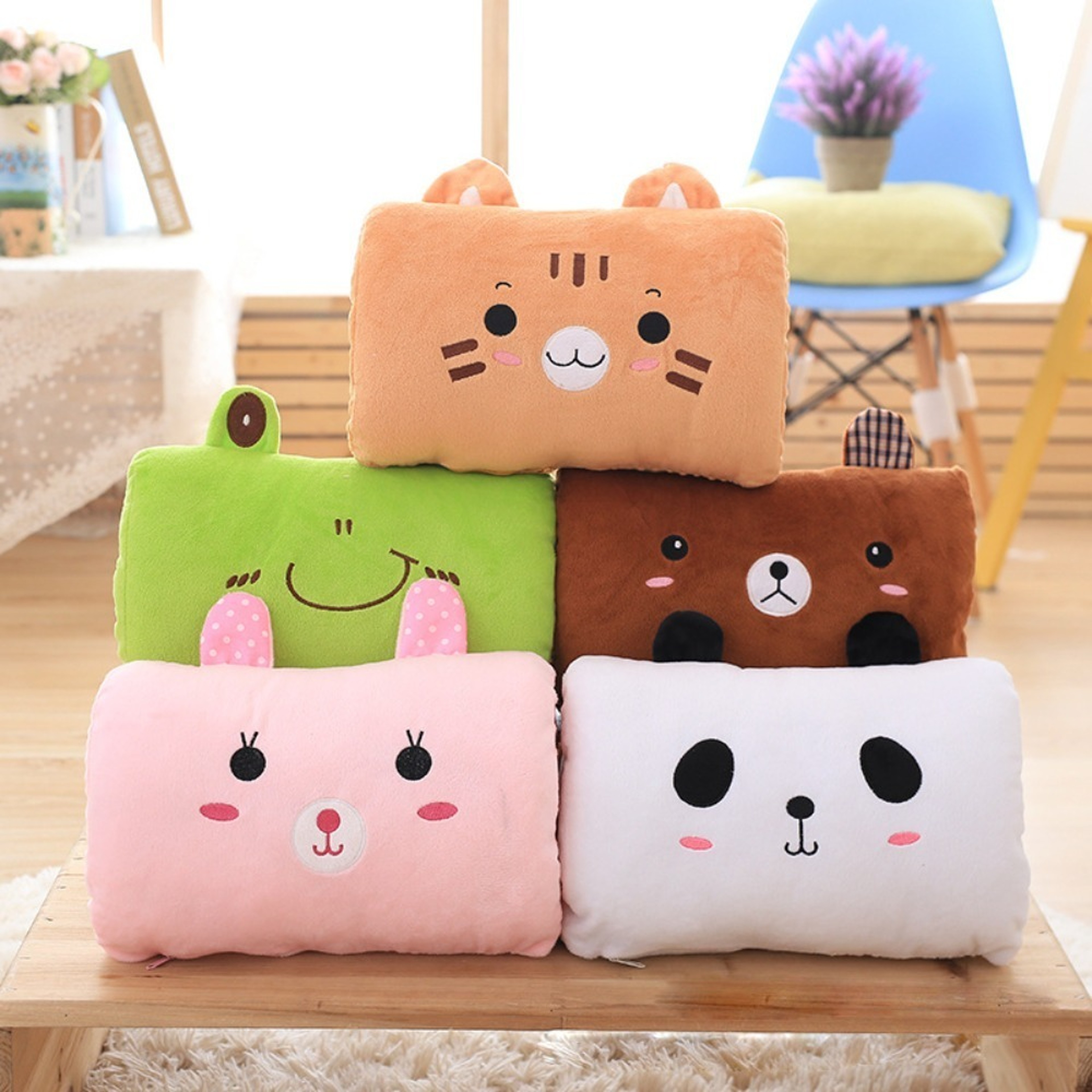Cartoon Plush Hand Warmer Pillows  Soft  Cozy Nap Cushion For Kids And Adults Creative Hand Warmer  1