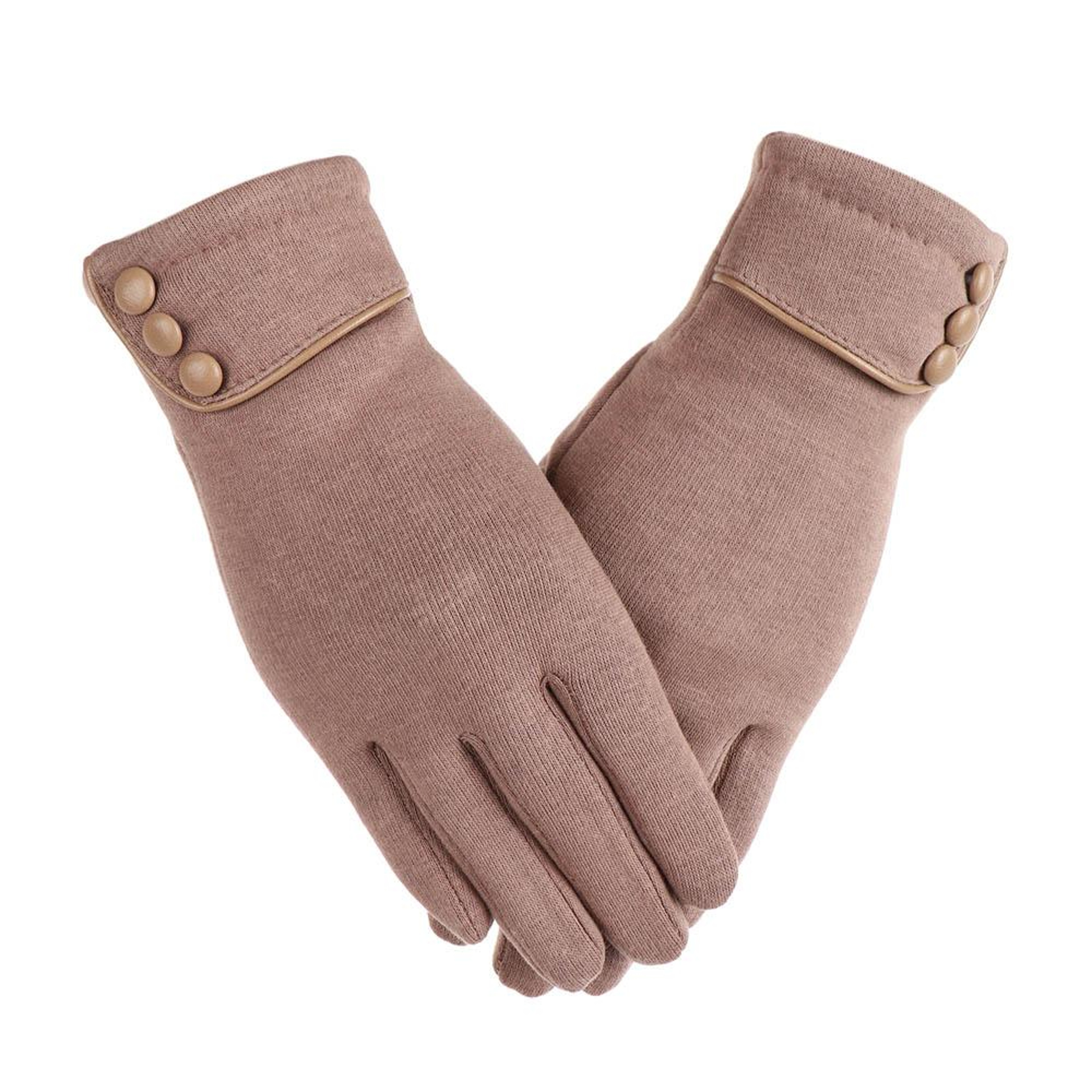Fashion Women Touch Screen Gloves Winter Furry Warm Mitts For Outdoor Sports  Cycling 3
