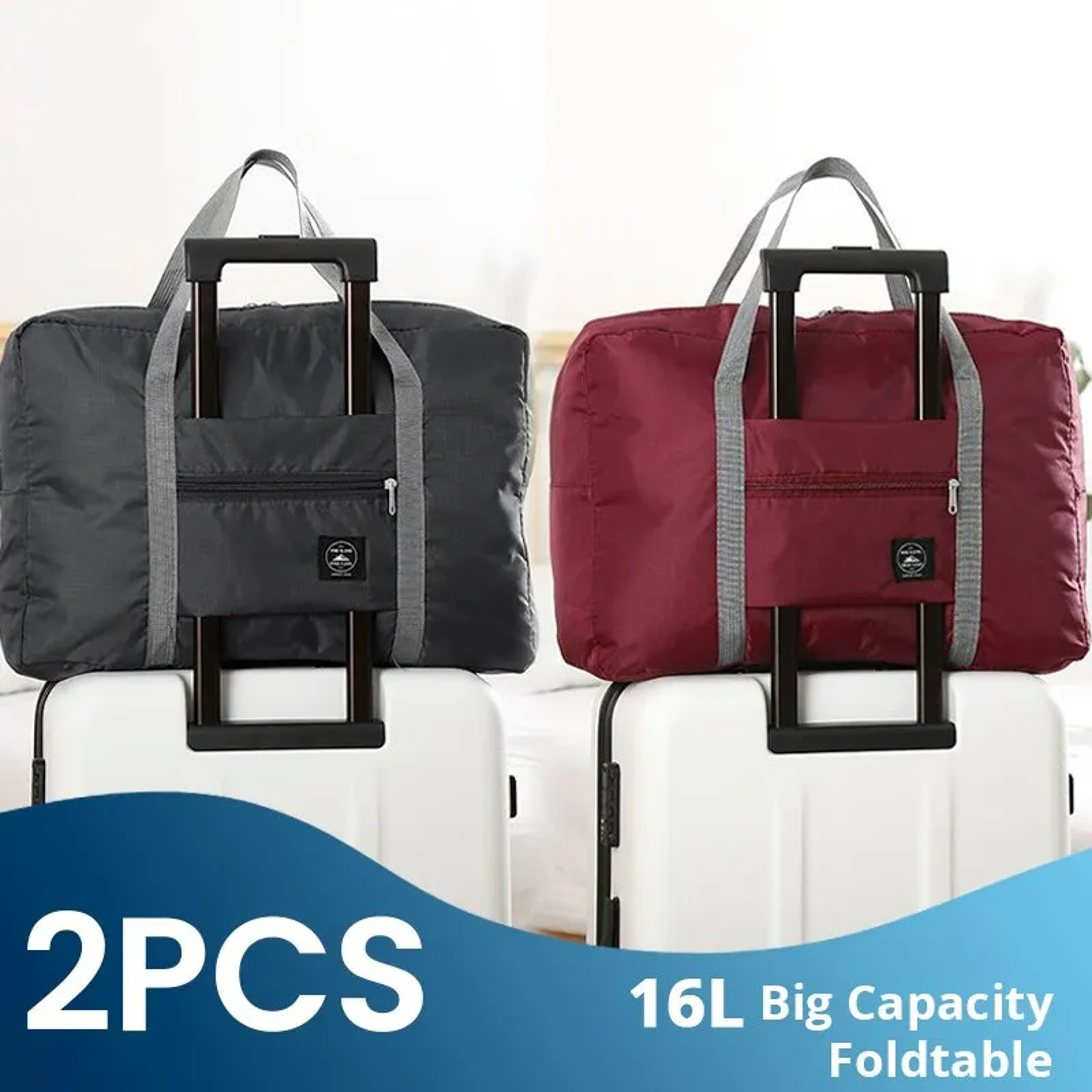 Foldable Travel Duffel Bag For Airlines Carryon  Weekender Overnight Tote For Men  Women  Gym  Trav 1