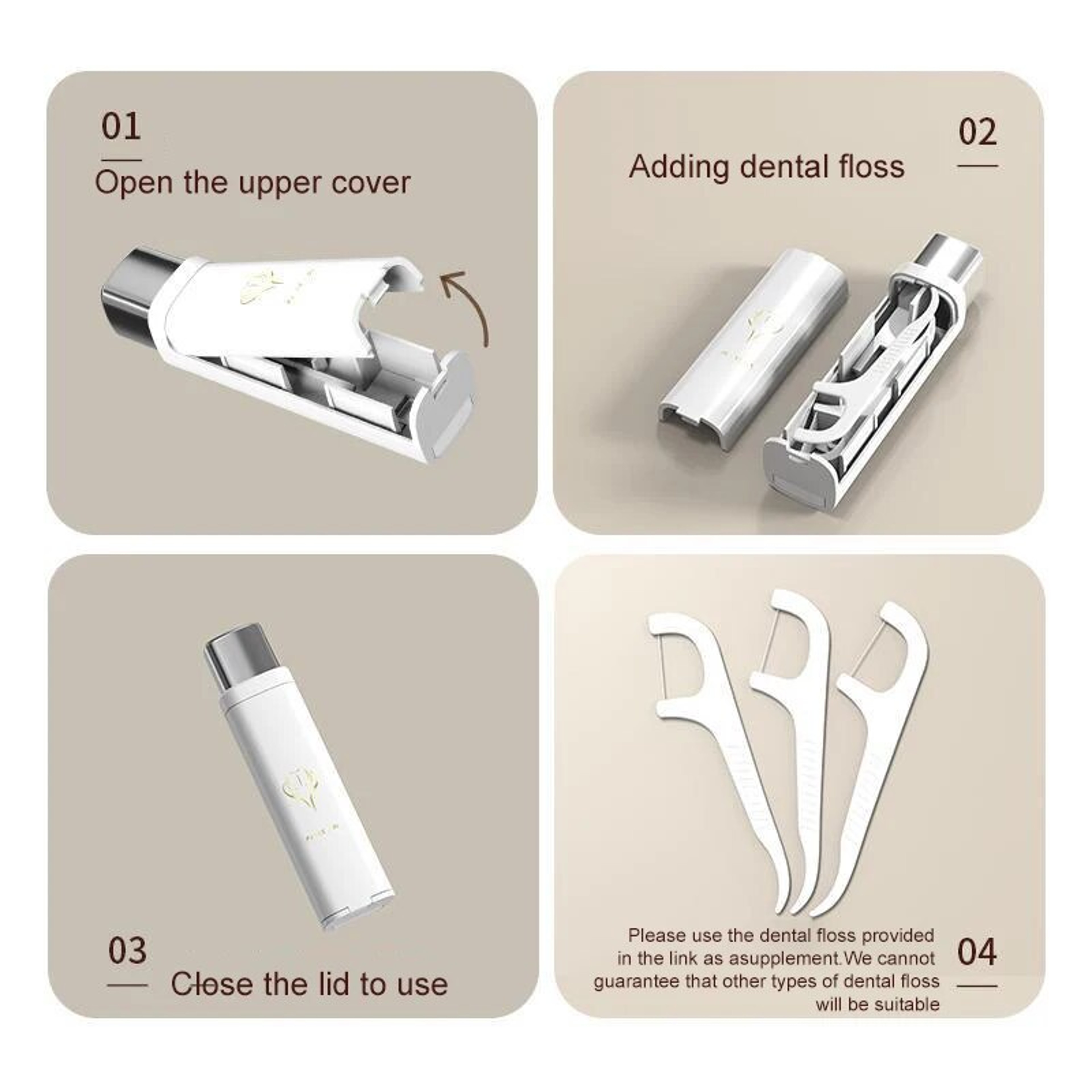 Portable Automatic Popup Dental Floss Storage Box  Convenient And TravelFriendly 3