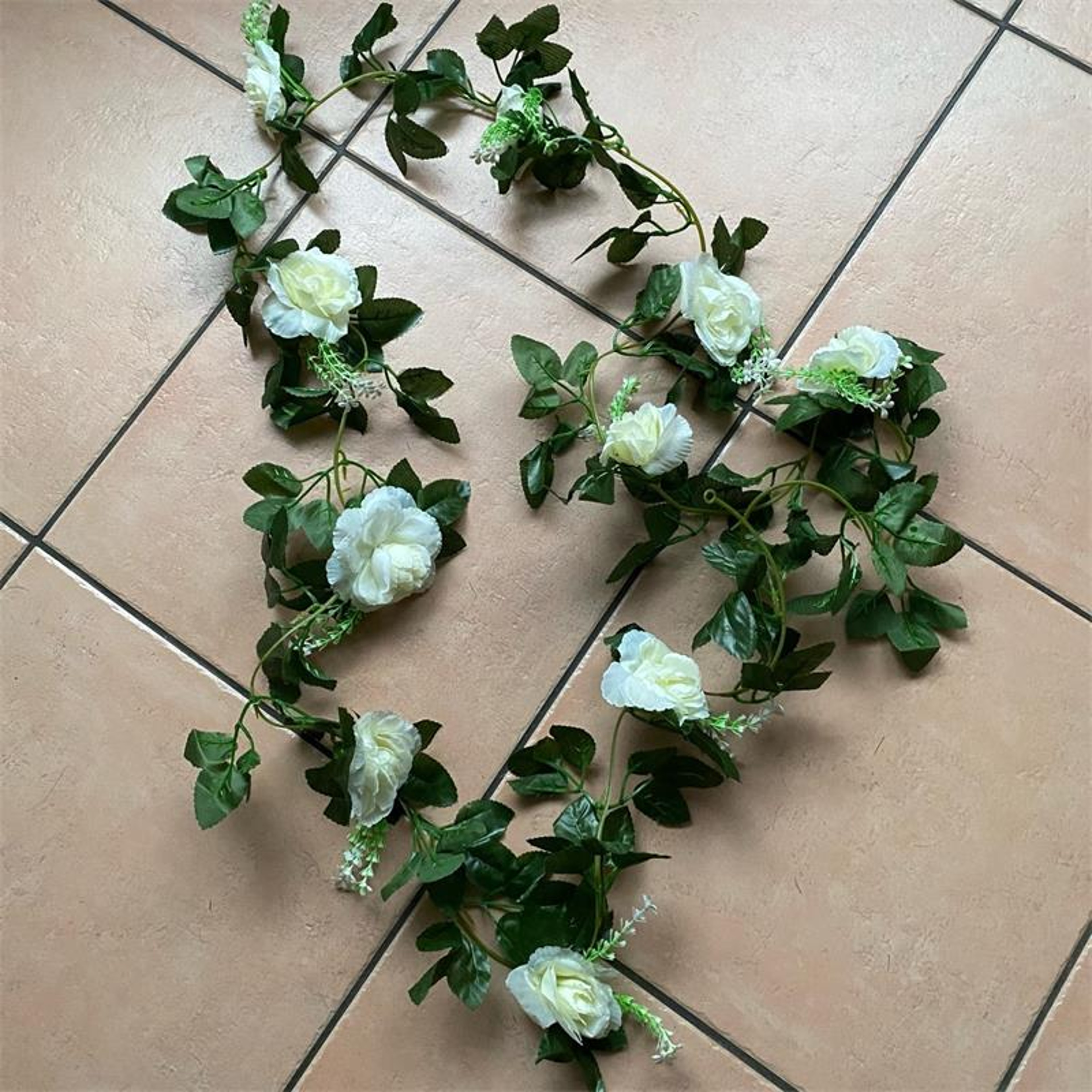 Artificial White Flower Vine Garland  Wedding  Home Decoration 2