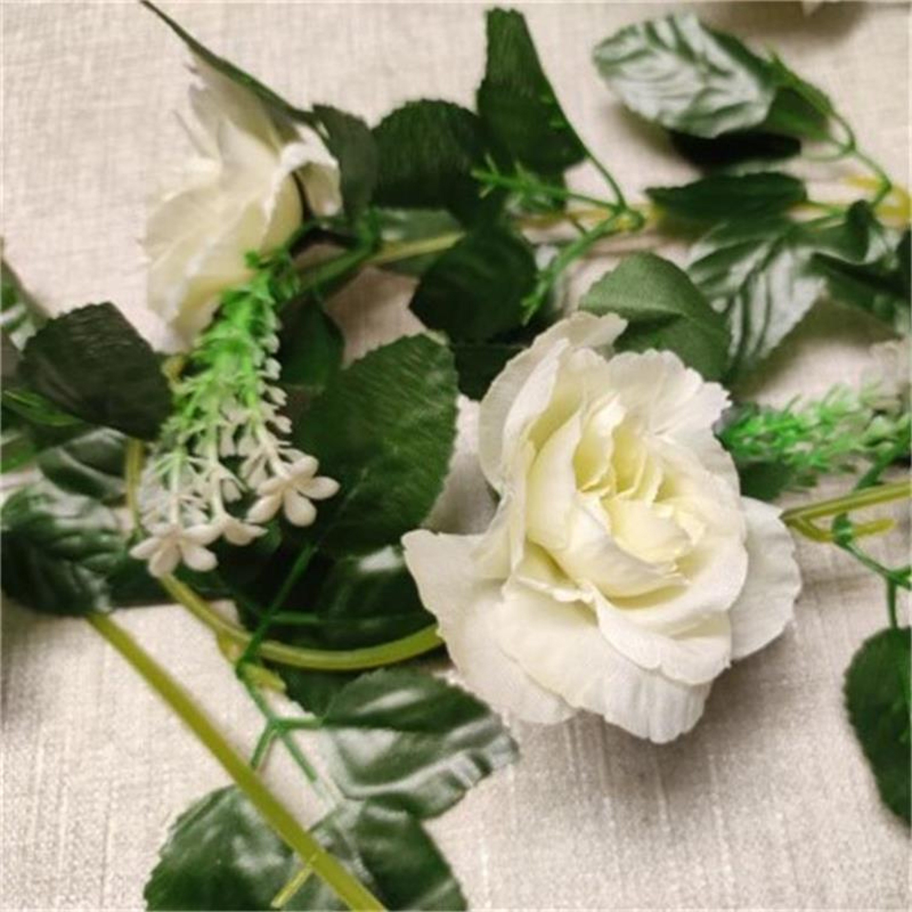 Artificial White Flower Vine Garland  Wedding  Home Decoration 4