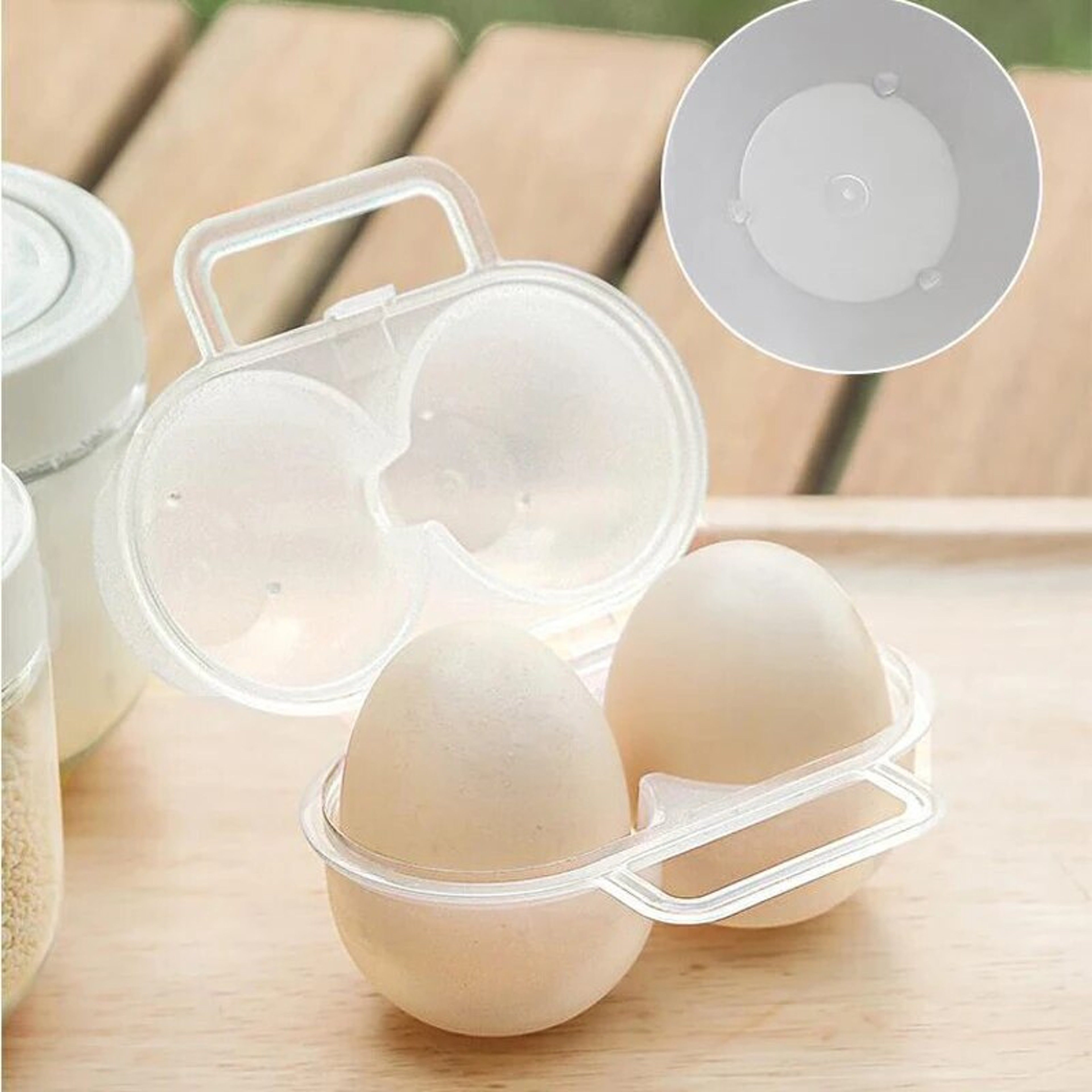 Outdoor Portable Egg Box  Plastic Egg Tray Refrigerator Egg Storage ShockAbsorbing AntiDrop Egg Hol 4