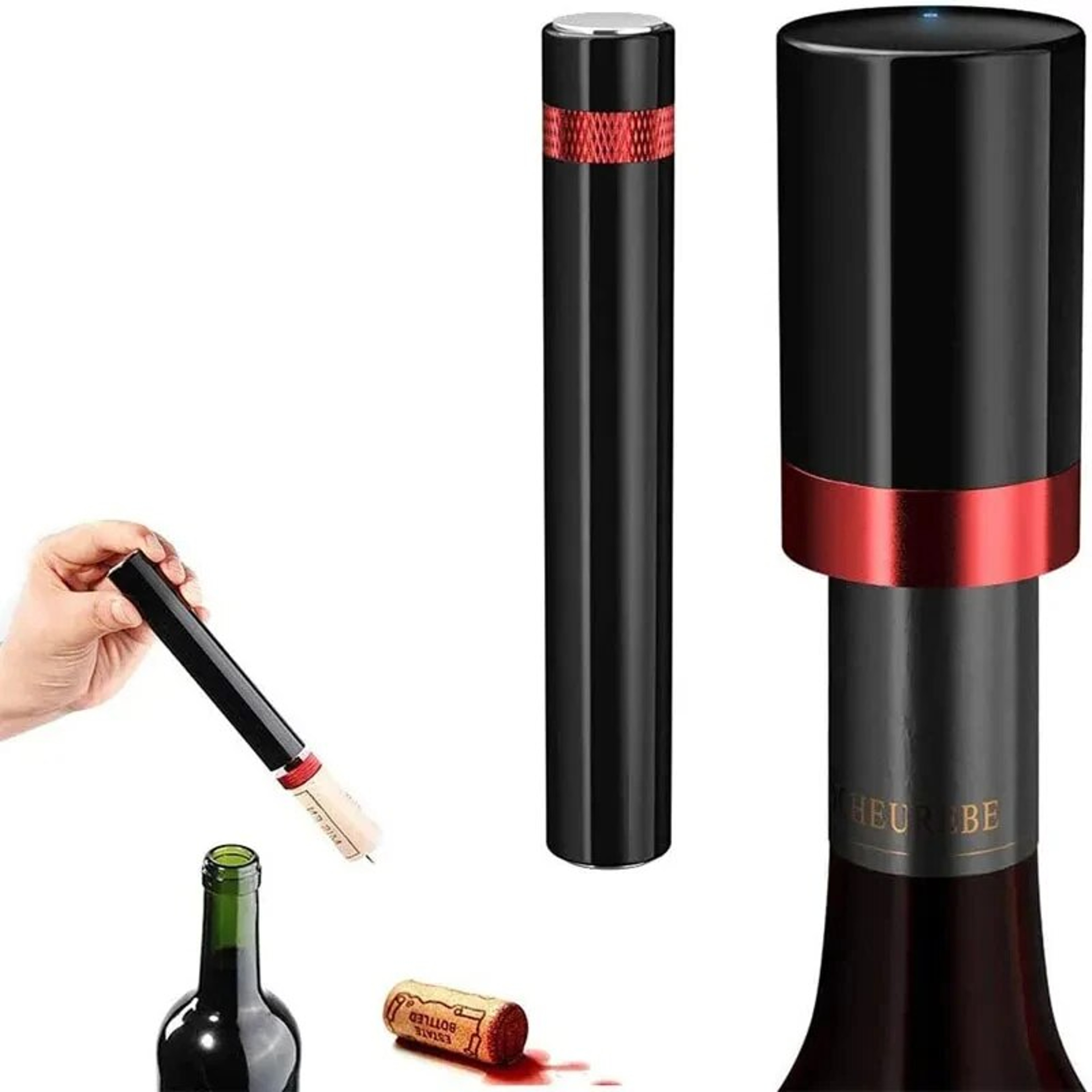 Portable Wine Opener With Air Pressure Pump  Easy Wine Cork Removal Tool For Home Restaurant  Parti 1