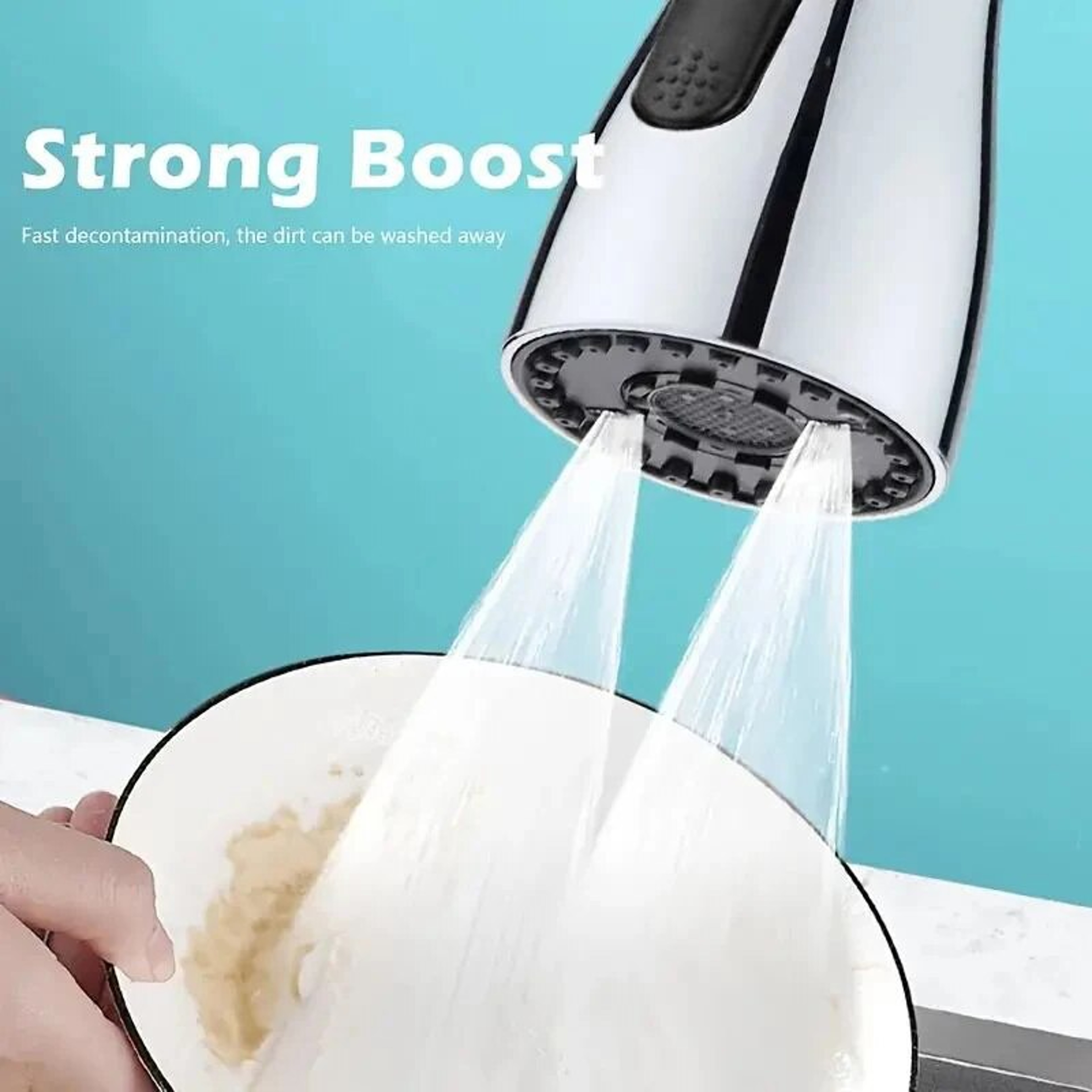 Faucet Extender Metal Alloy With Three Modes  Home Water Saver For Shower And Sink 3