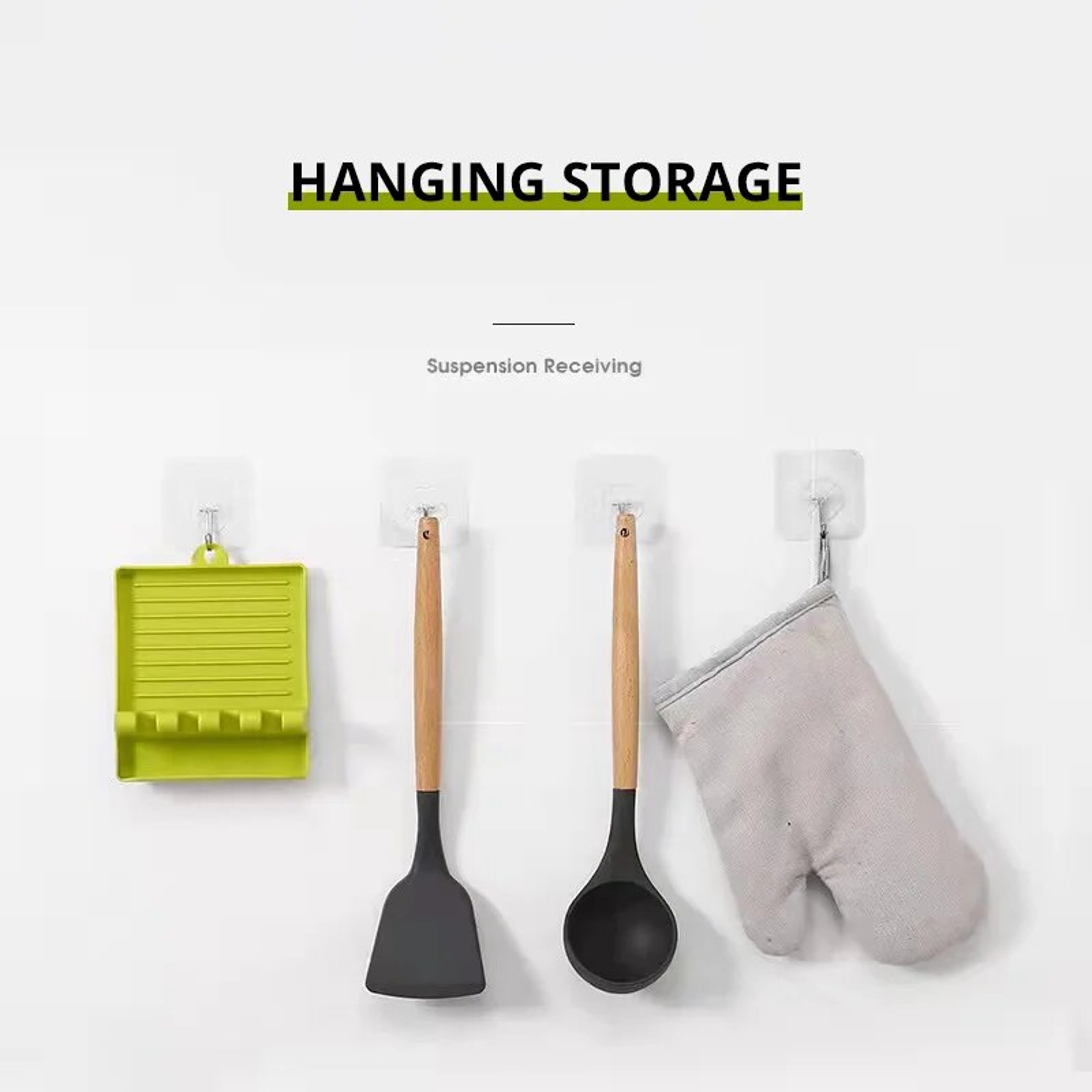 Kitchen Utensil Rack  Pot Lid Holder  SpaceSaving Shelf For Spoons Chopsticks  More 3