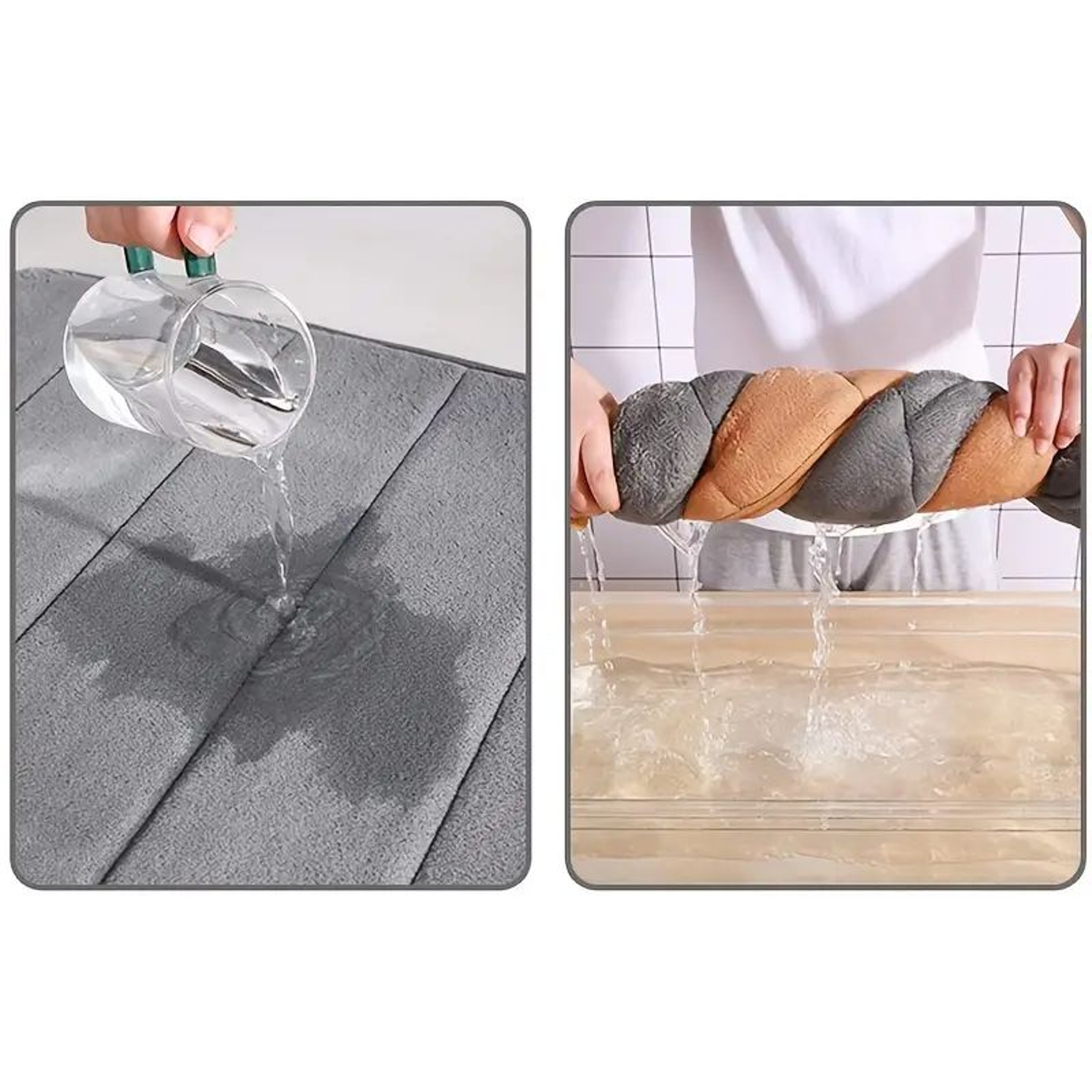 Bathroom AntiSkid Memory Cotton Mat  Quick Water Absorption  Soft Toilet Mat For Comfort 2