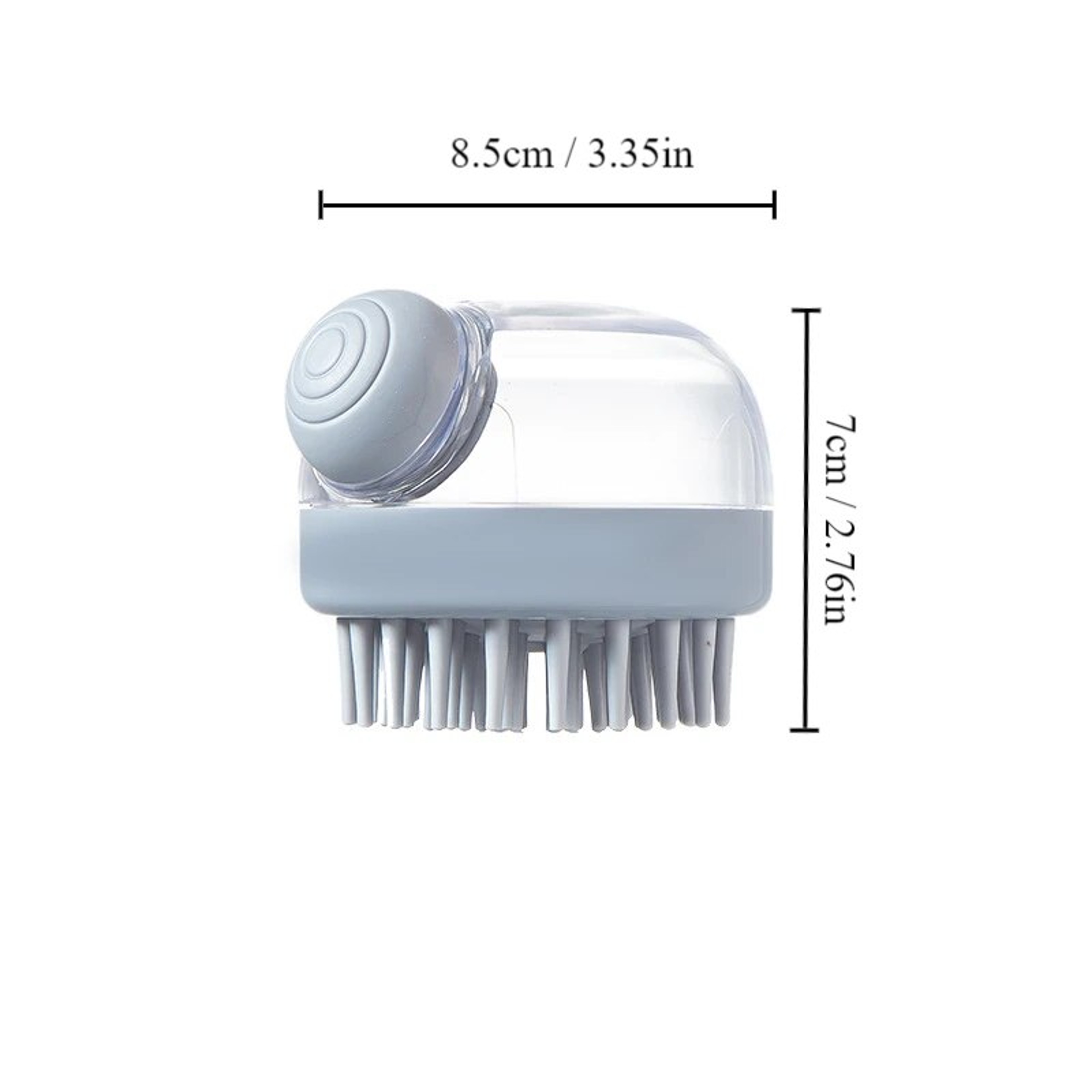 Pet Bath Brush With Shampoo Dispenser  Soft Silicone Grooming Brush For Gentle Massages And Fur Cle 5