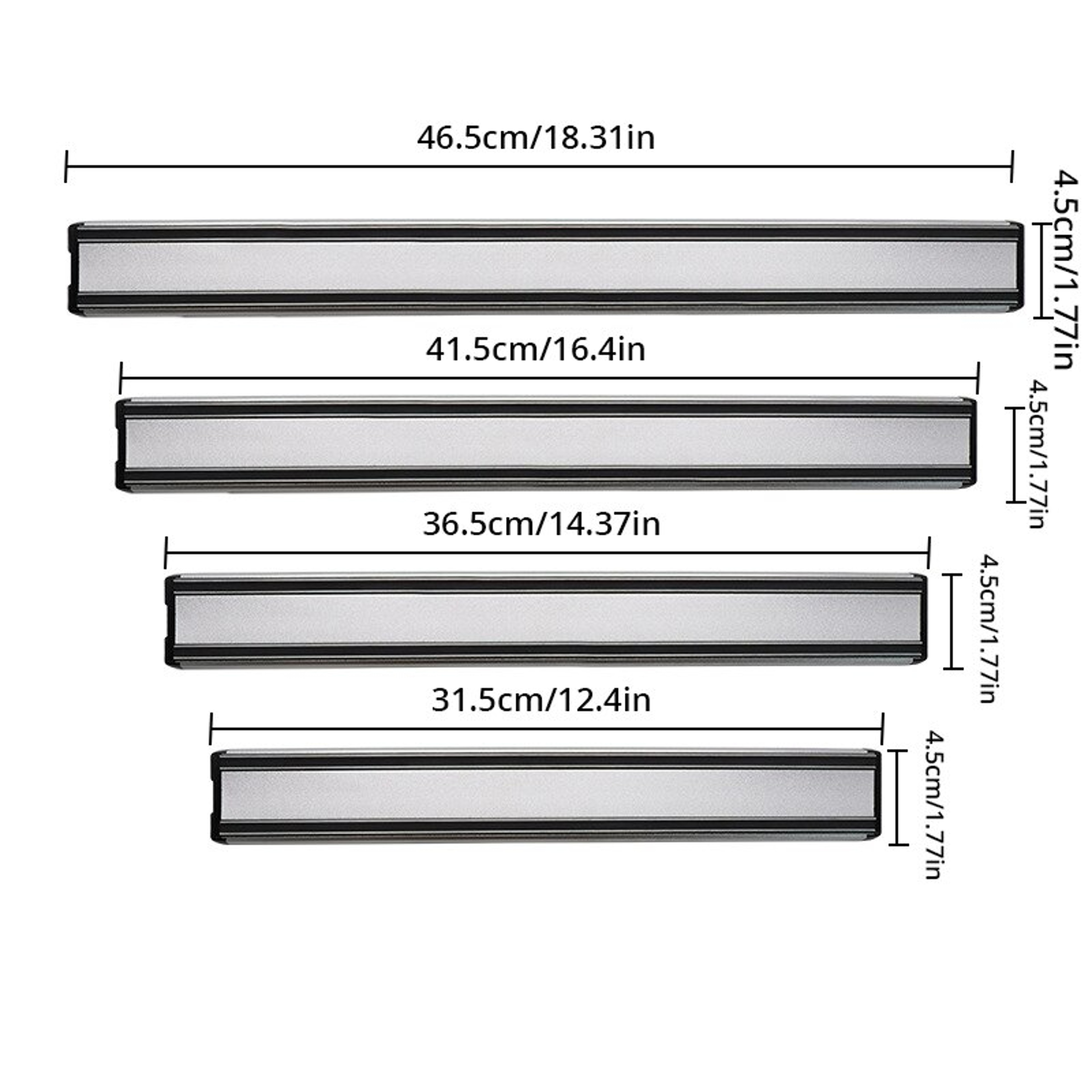 Magnetic Knife Strip For Kitchen  Durable Steel Knife Holder Rack 4