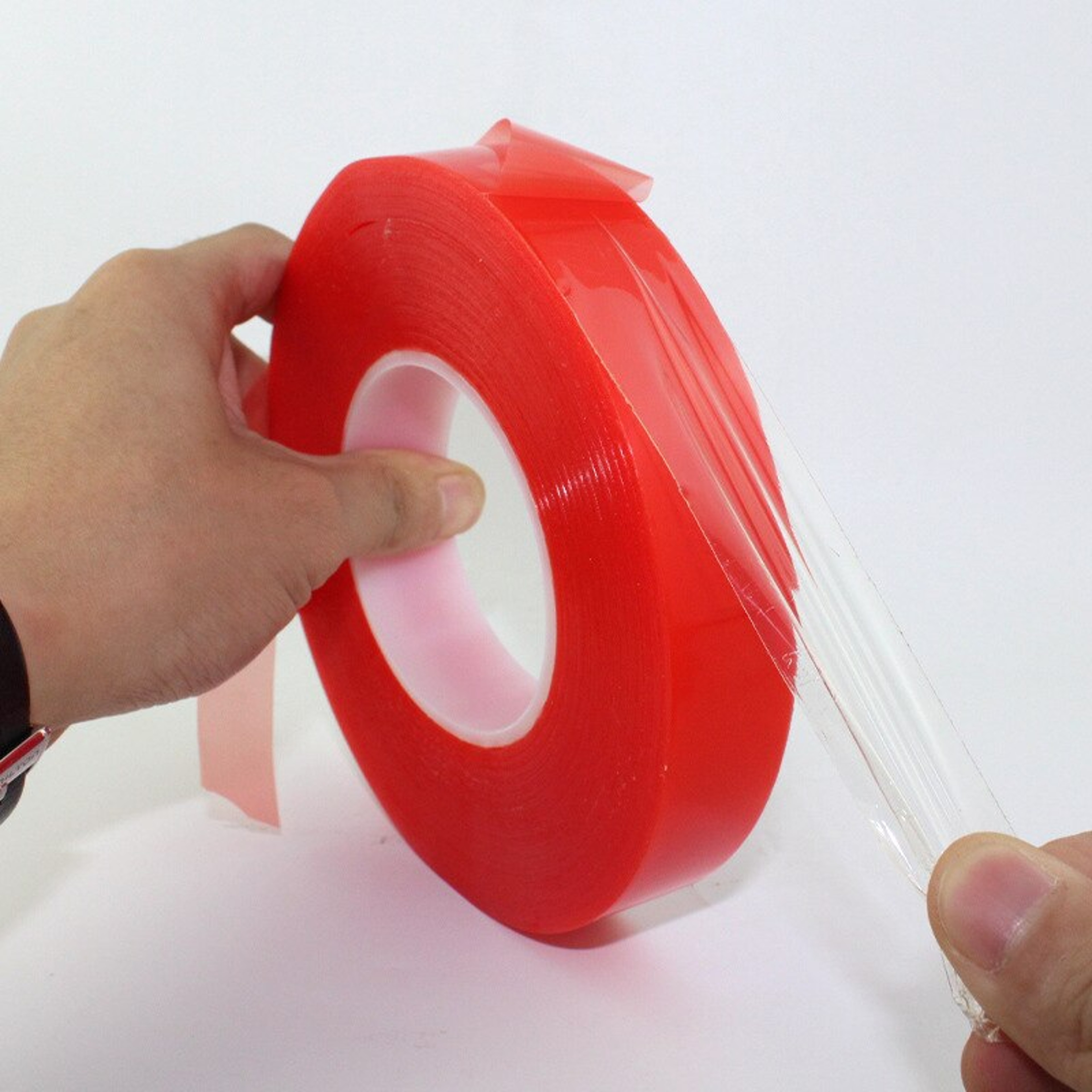 UltraThin Transparent Red DoubleSided Tape With HighTemperature Resistance And Strong Adhesion  Wat 1