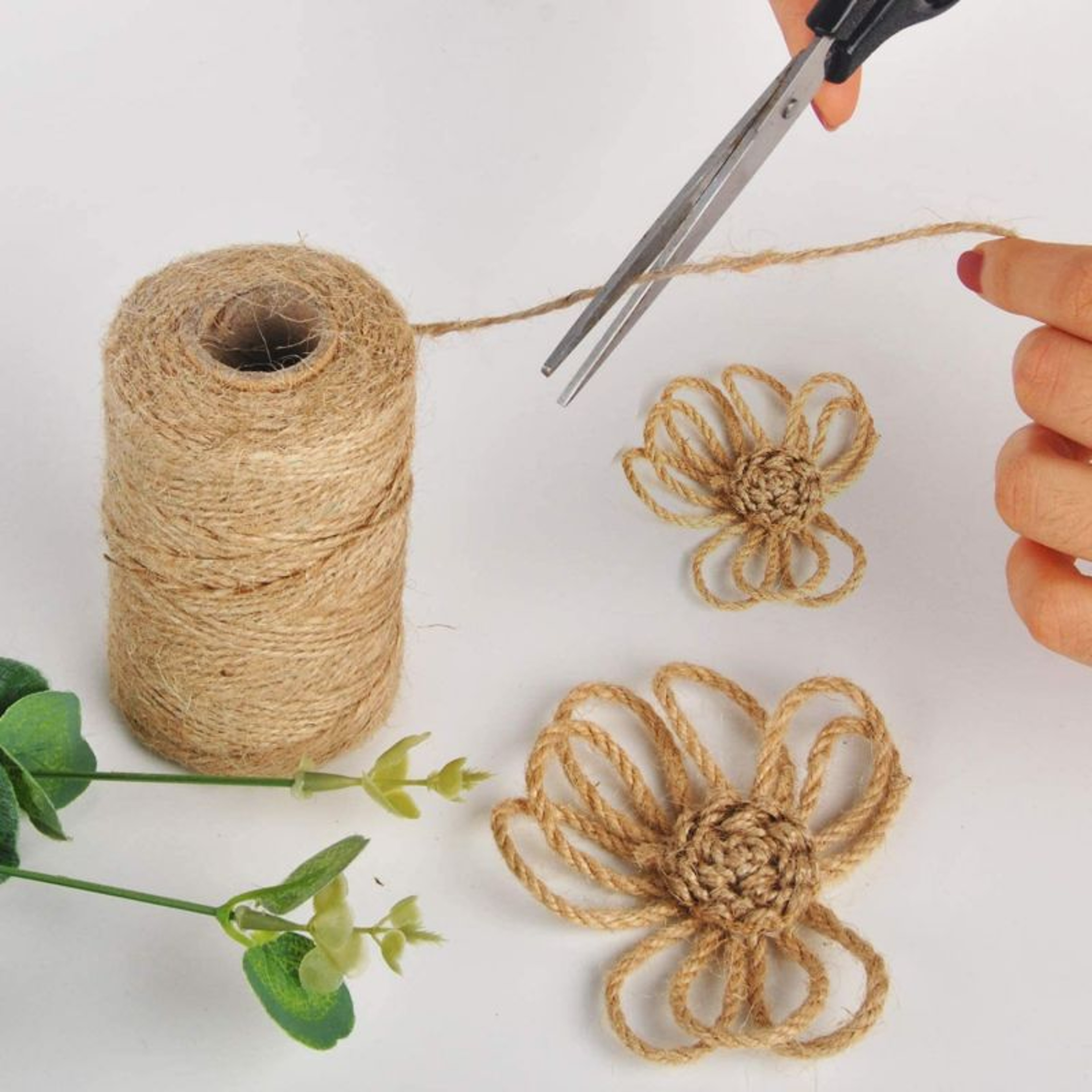 Natural Jute Craft Rope  Durable Jute Twine String  Hemp Cord For DIY Project 1