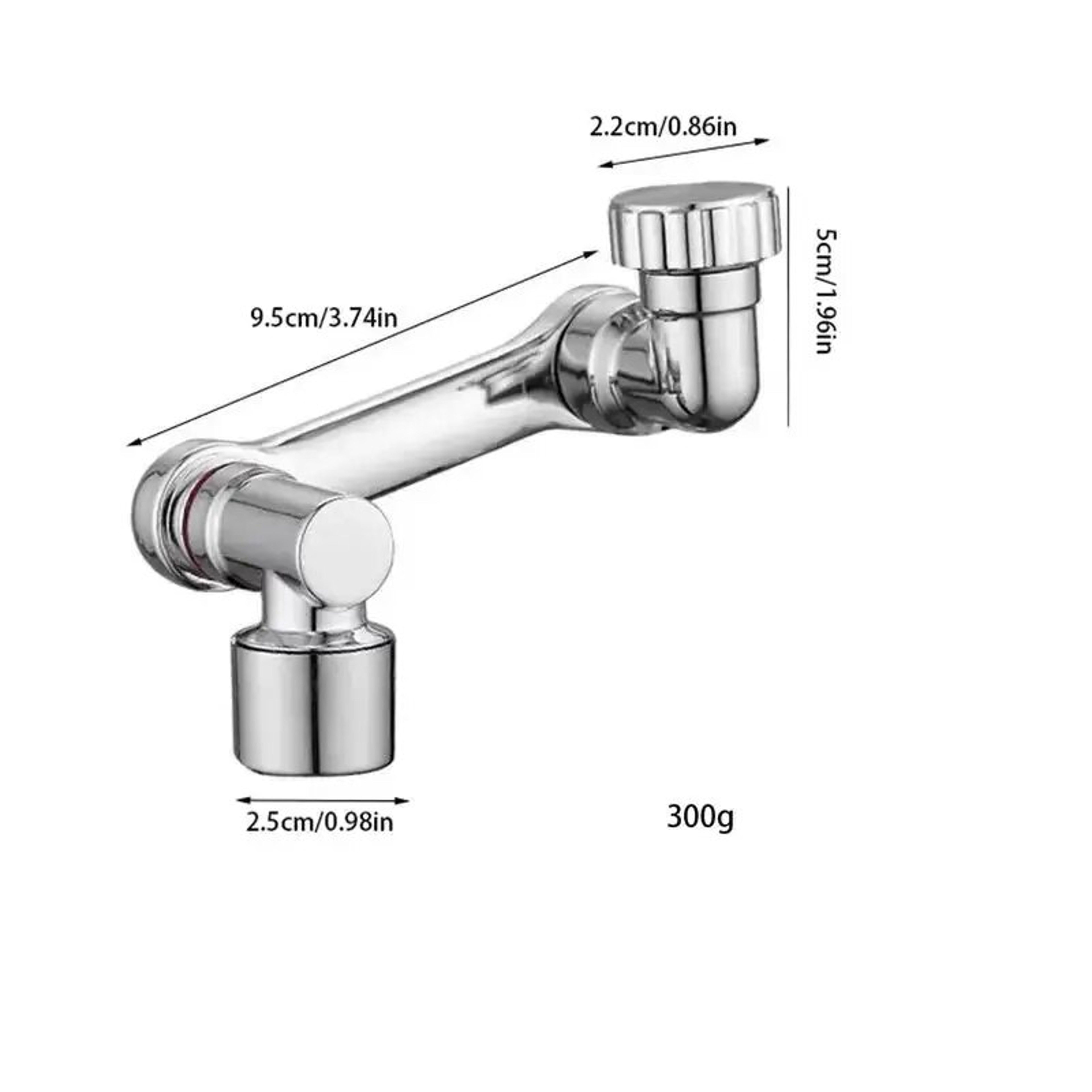 Rotating Faucet Extender With Swivel Arm  Universal 1080 Extension For Bathroom Sink 3