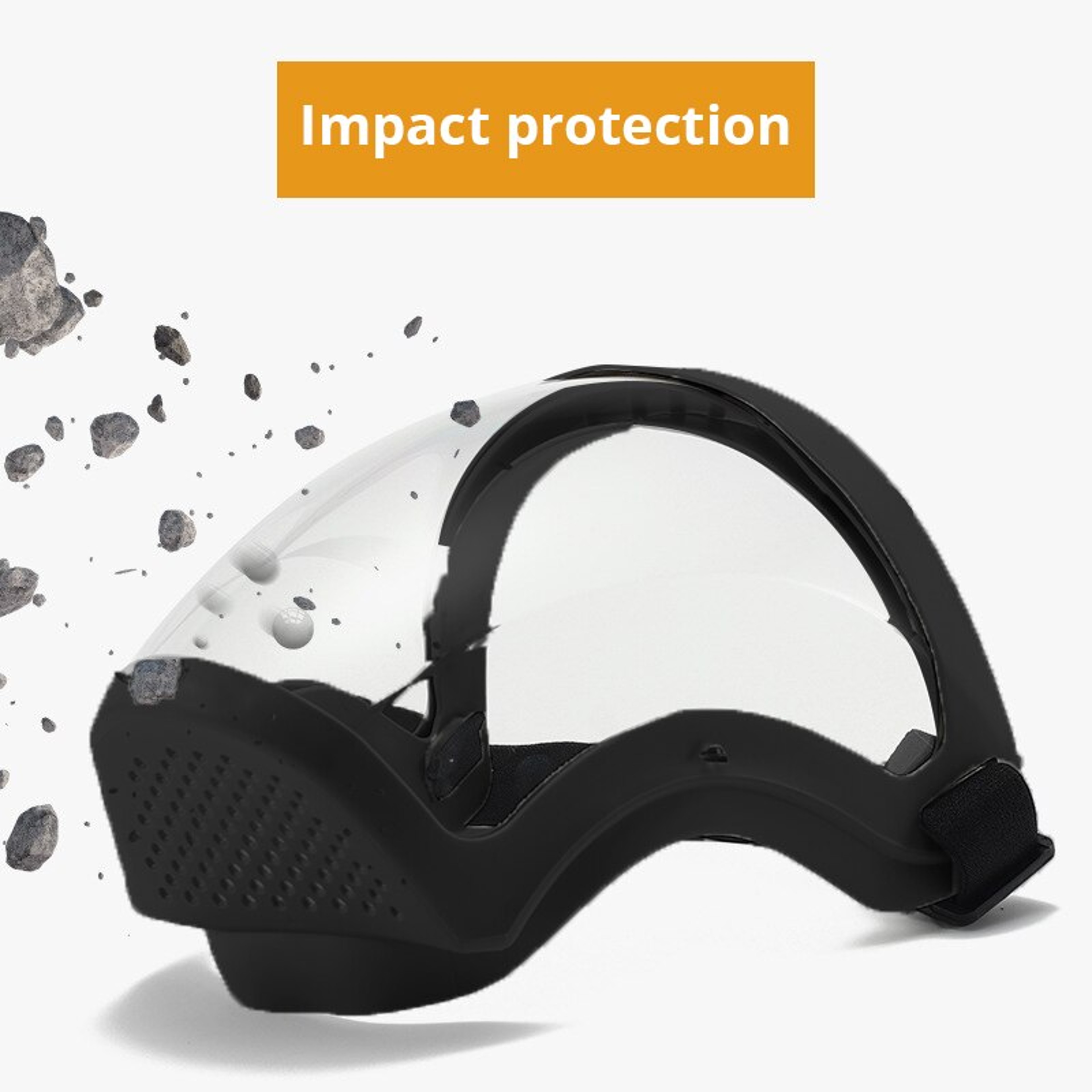 Transparent Full Reusable Antifog Mask With Filters  Dustproof  Windproof Protection 3
