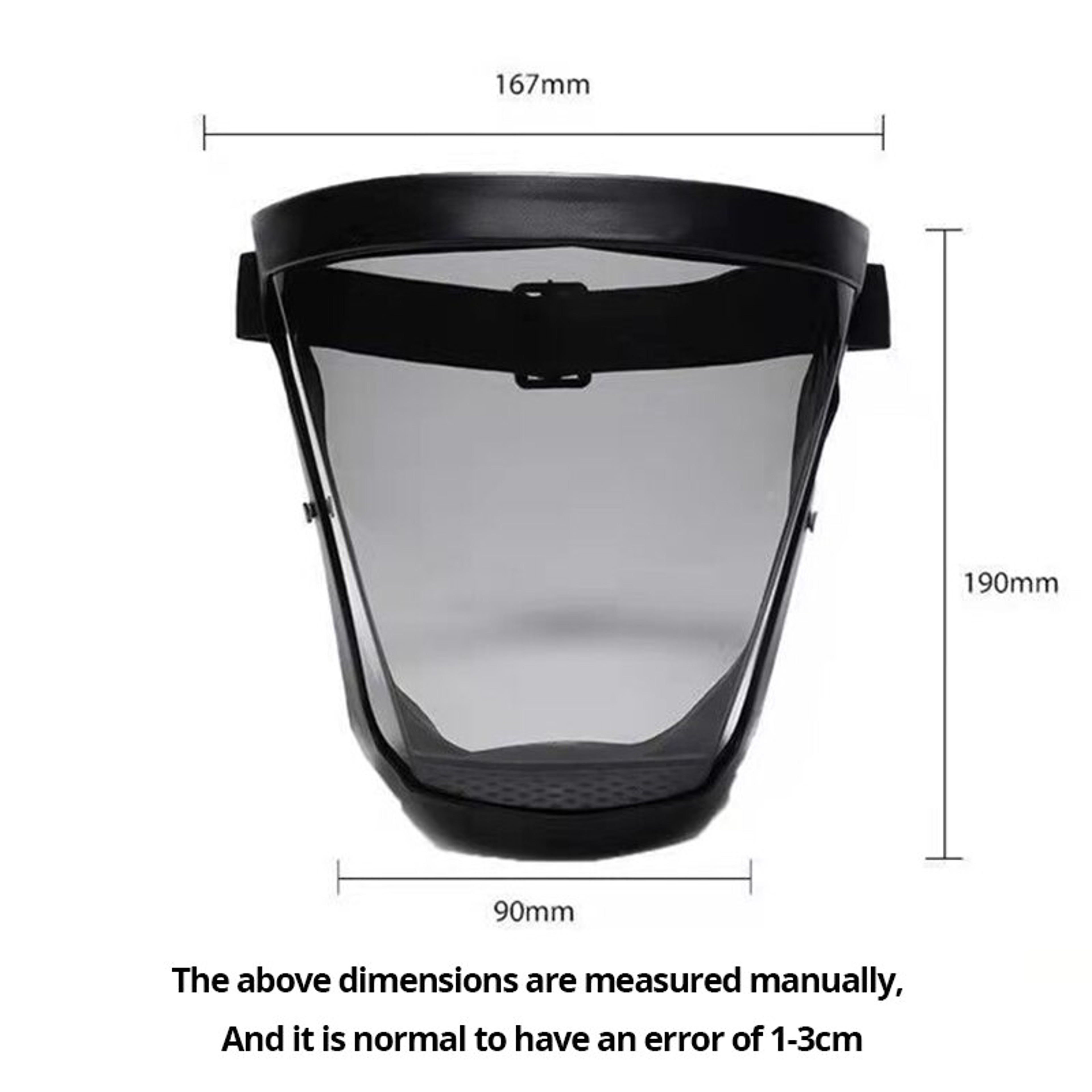 Transparent Full Reusable Antifog Mask With Filters  Dustproof  Windproof Protection 5