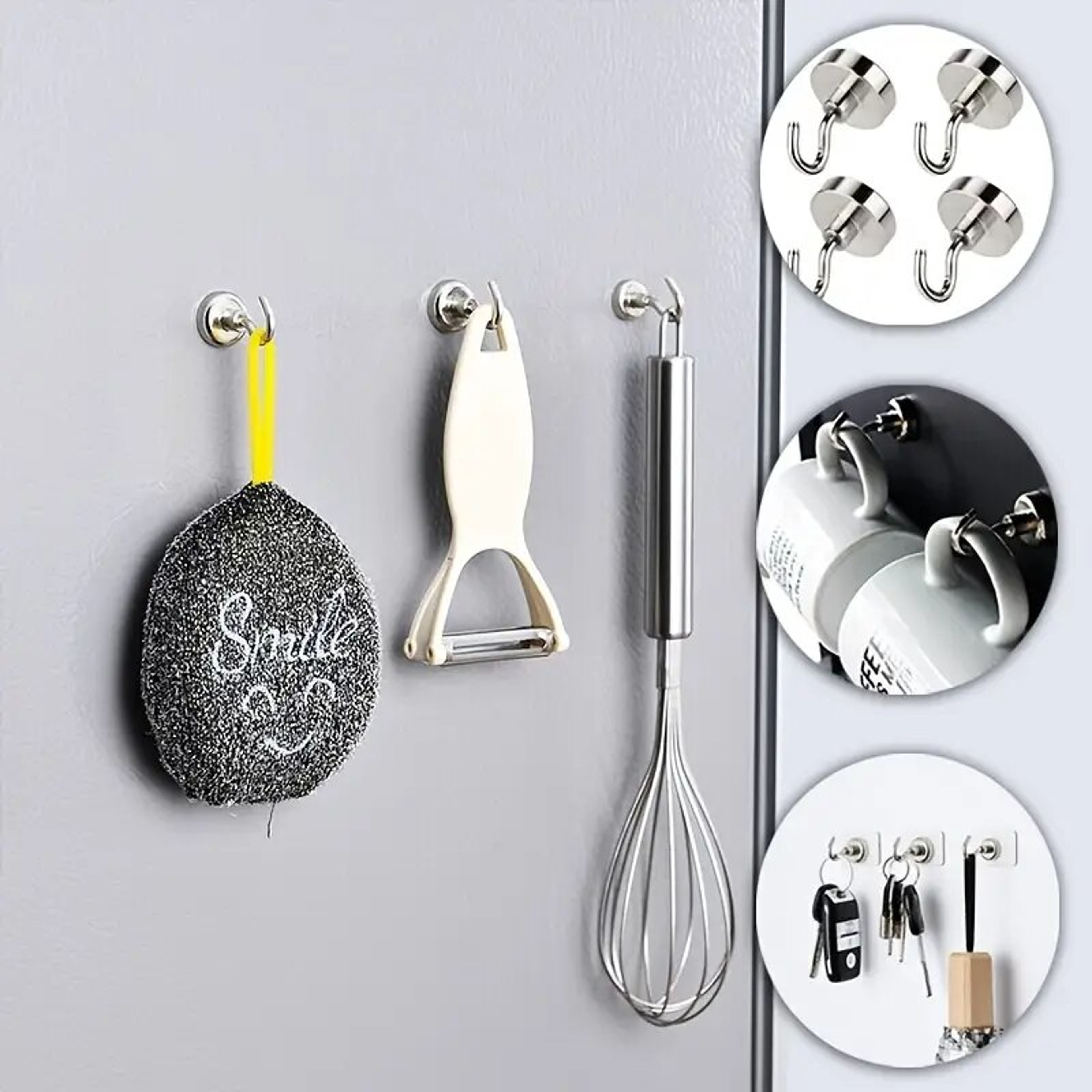 Heavy Duty WallMounted Hook Set For Home  Kitchen Organization 2
