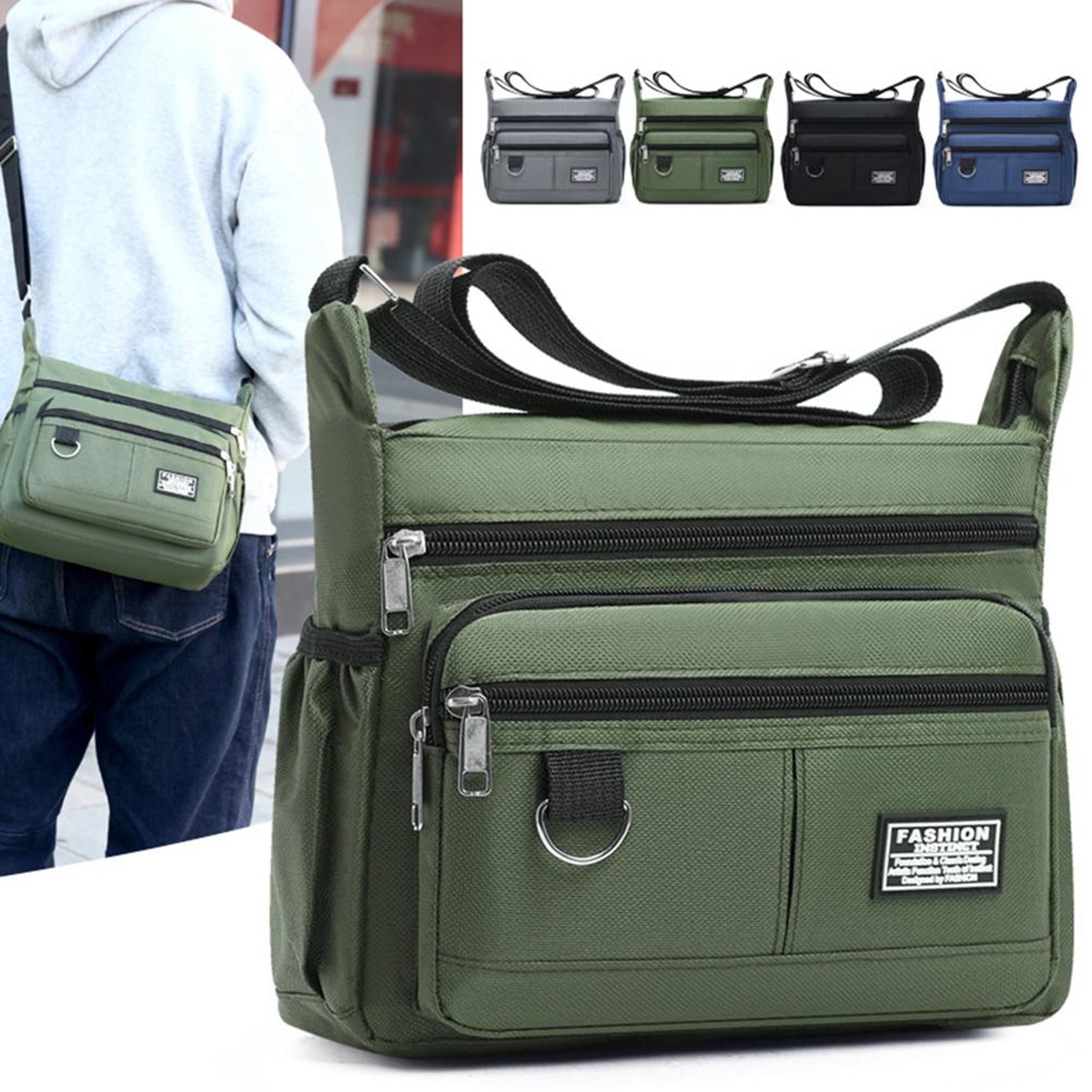Mens Crossbody Shoulder Bag With Large Capacity And MultiPockets For Business  Casual Use 0