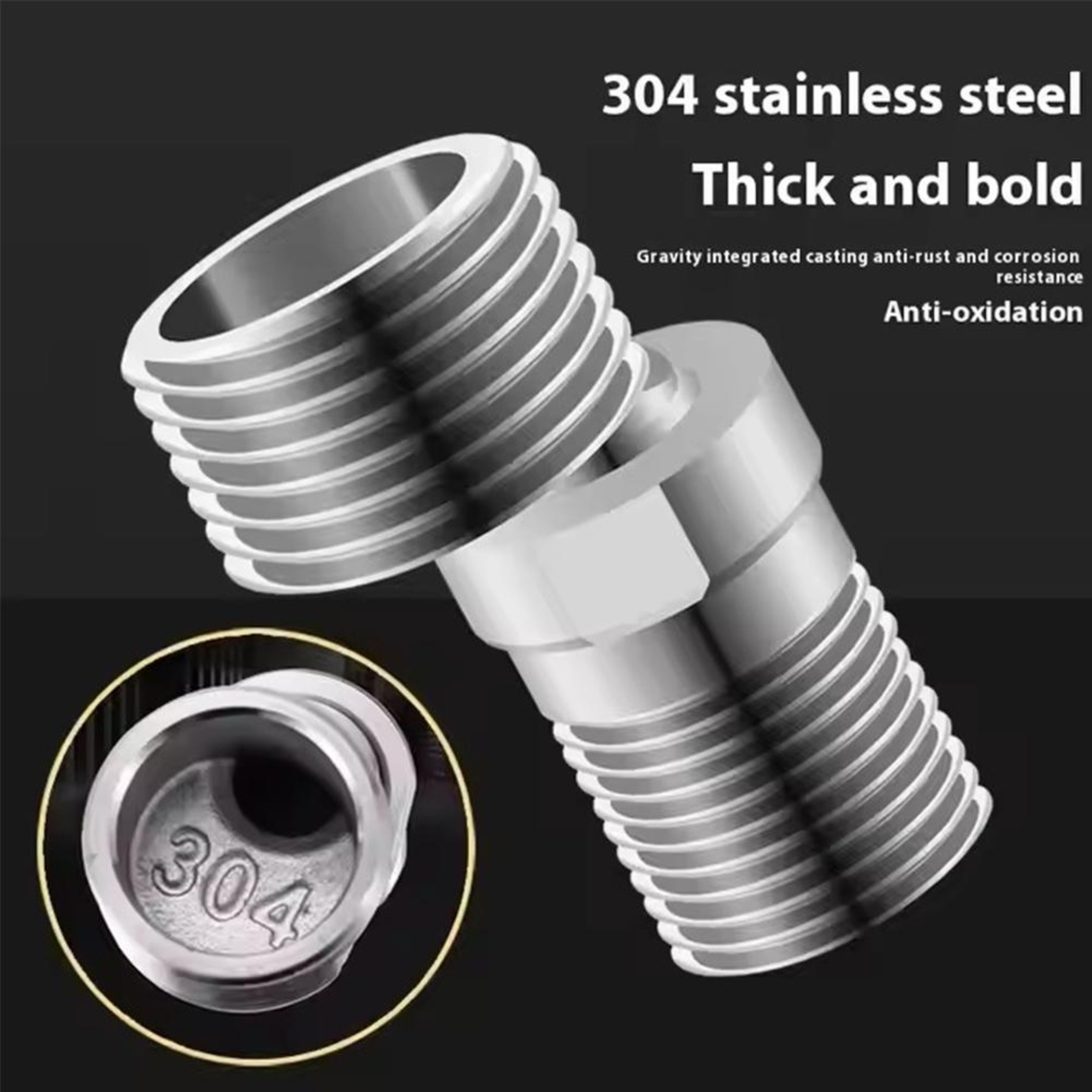 Professional Adjustable Faucet Adapter For Kitchen  Bathroom  Stainless Steel Angled Faucet Connect 3