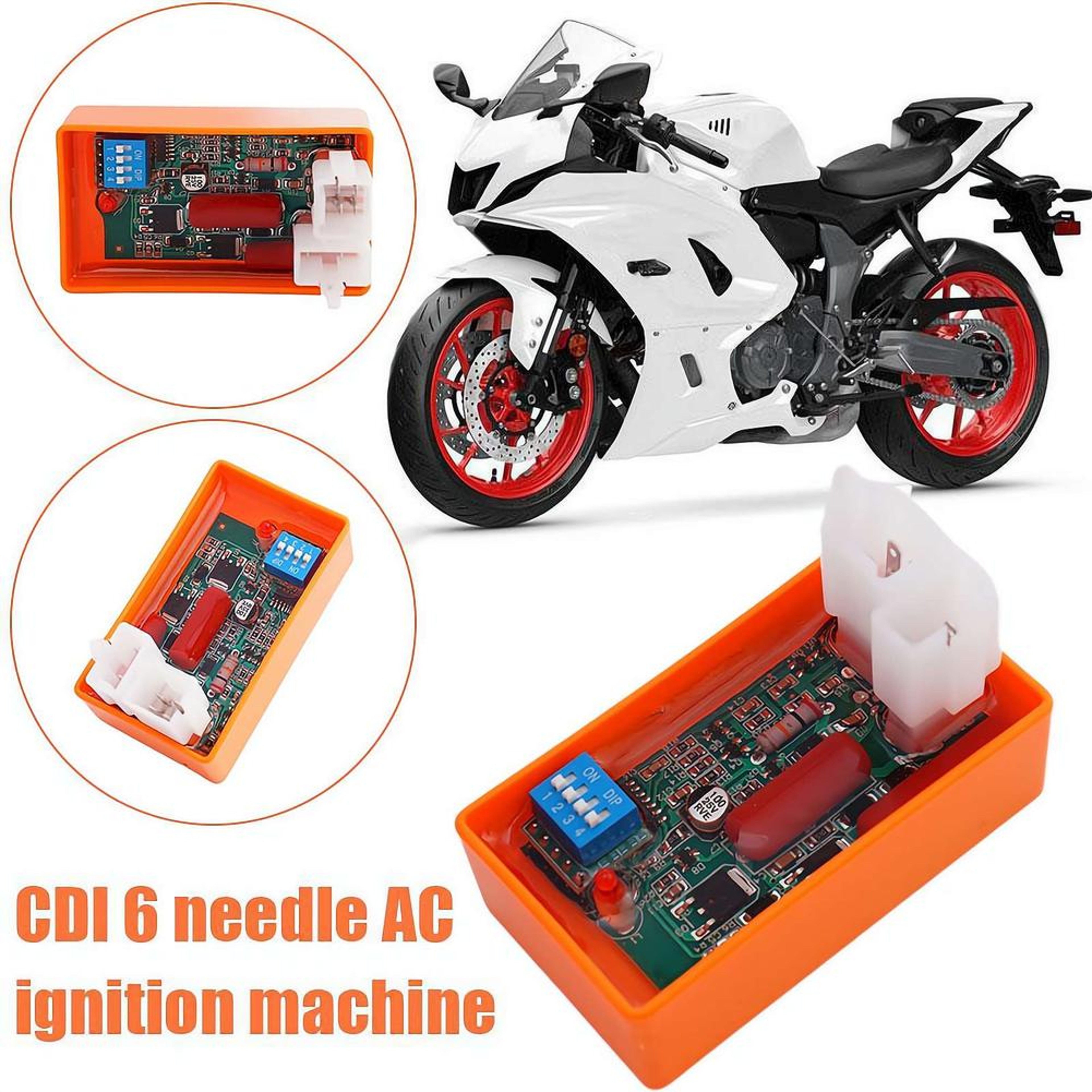 Adjustable Motorcycle CDI Ignition Box With Dip Switch For Racing Performance 1