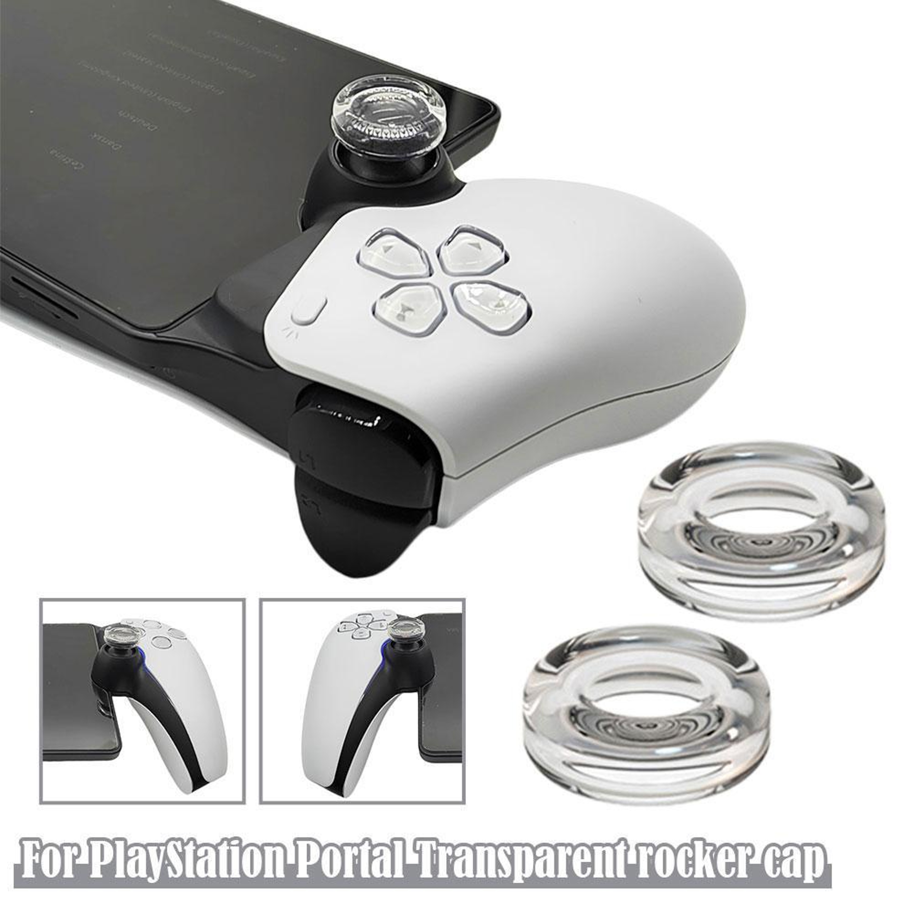 Rocker Cap For PlayStation Portal  Transparent Liquid Silicone Joystick Analog Cover For PS Portal  1