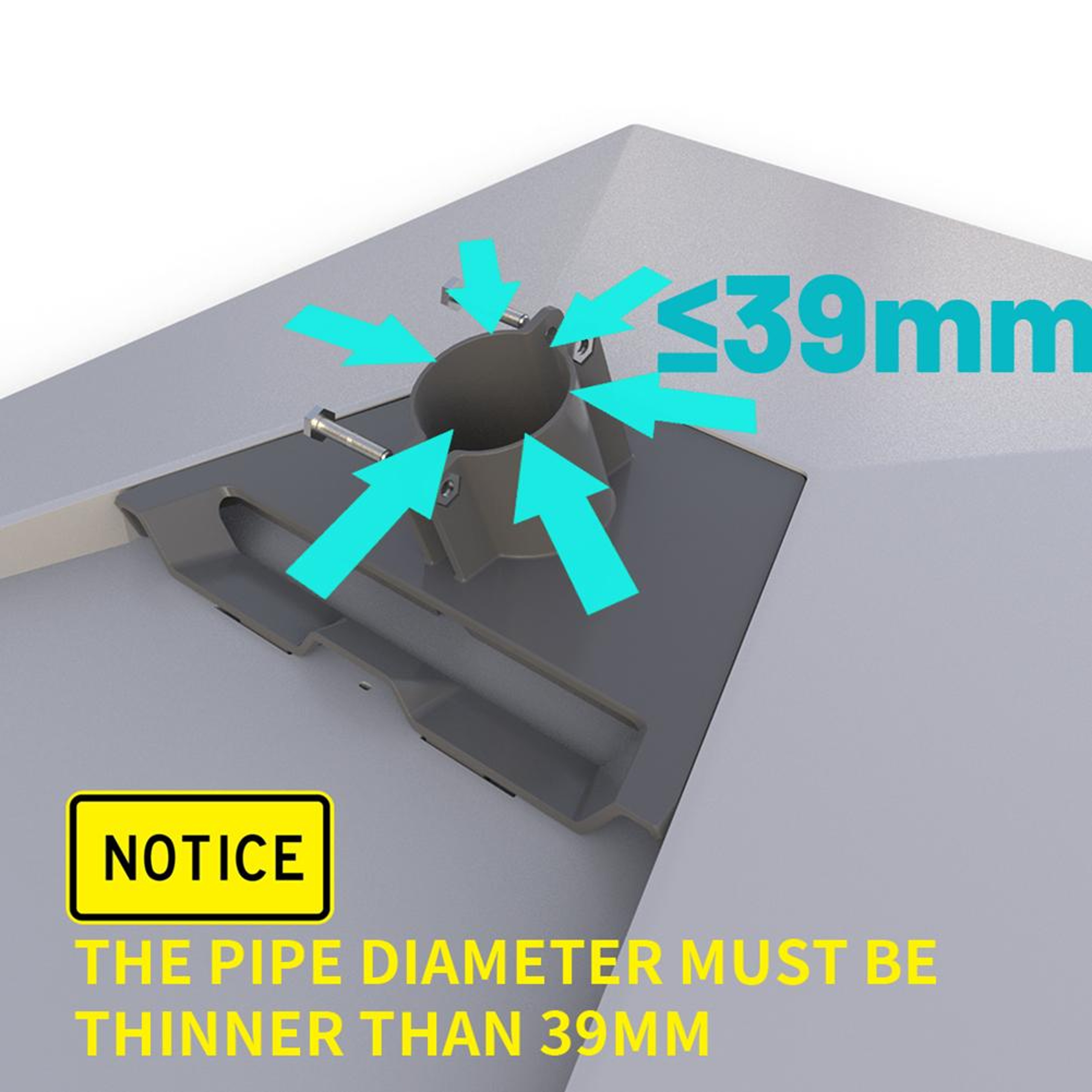 For Starlink Gen Pipe Adapter Mount  ABS Pole Bracket For Satellite Dish Installation 3