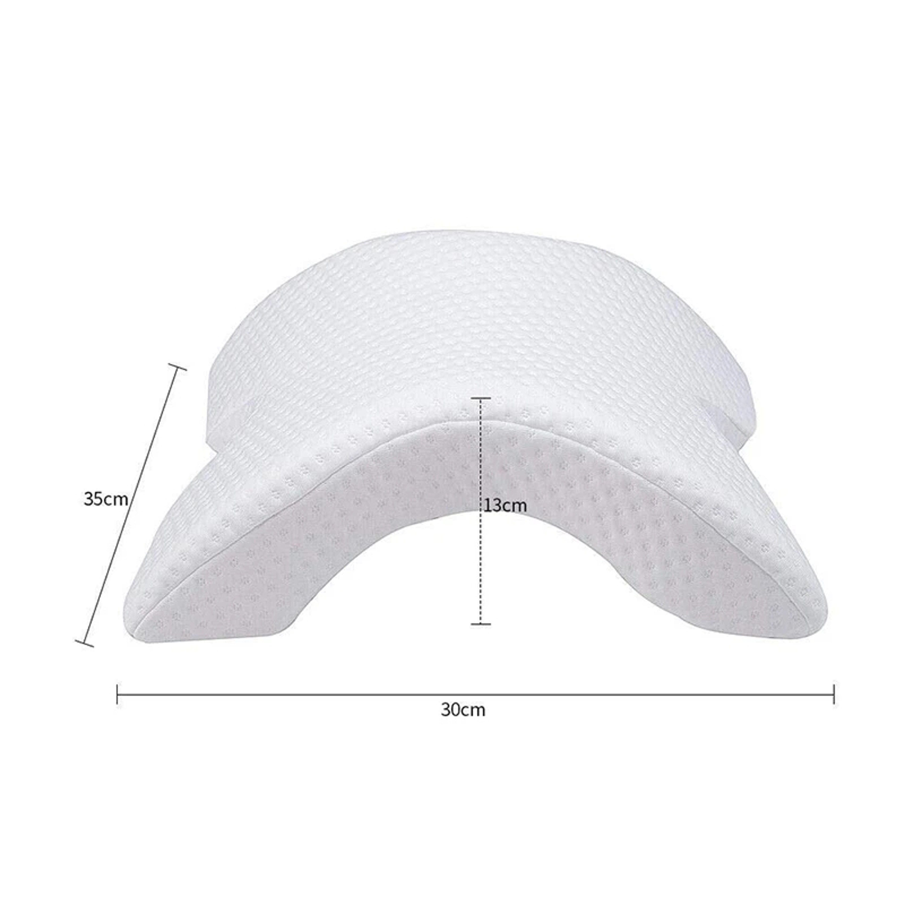 UShaped Orthopedic Neck Pillow  Memory Foam Travel Support For Side Sleepers 5