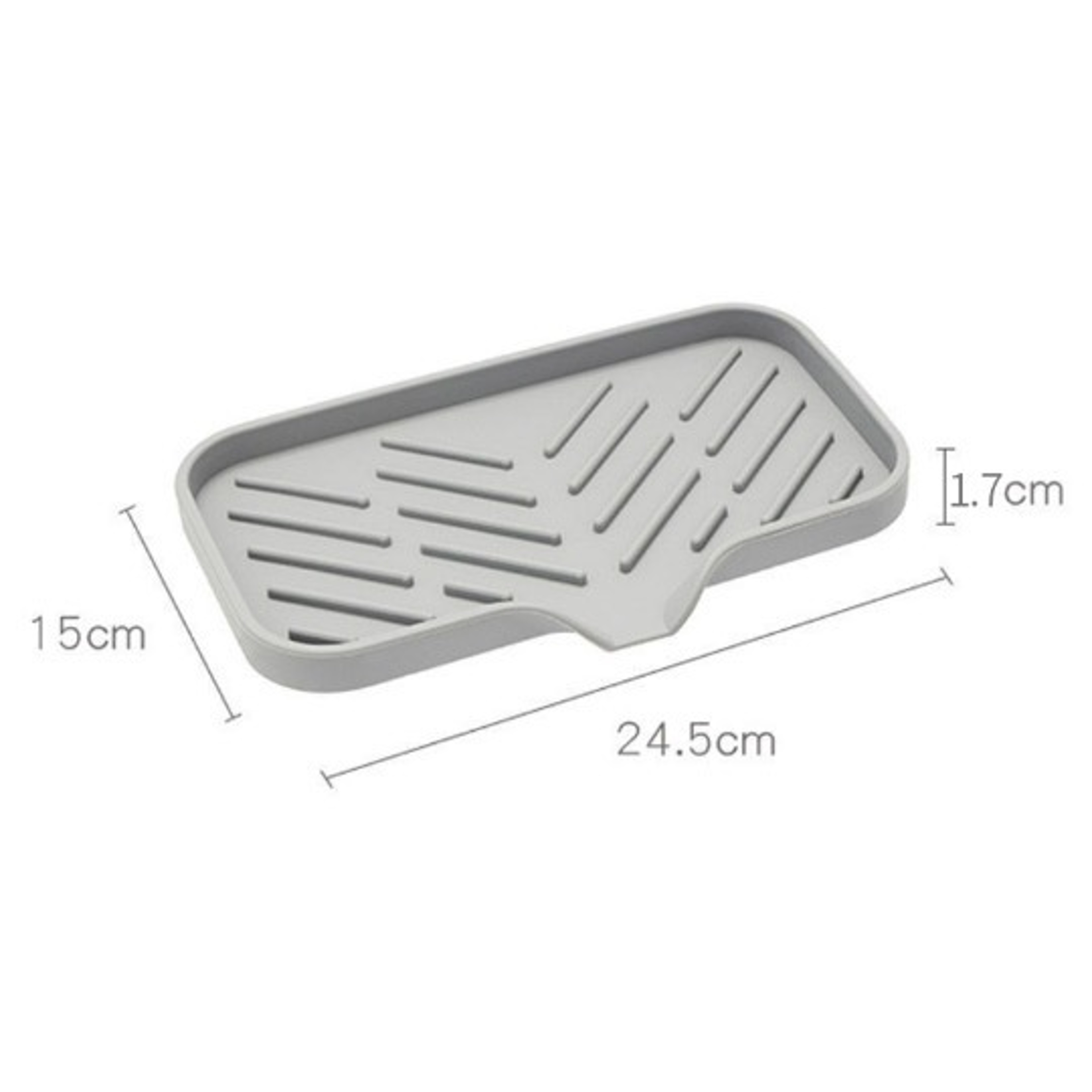 Silicone Faucet Mat  Sink Tray  Multifunctional Kitchen Storage Tray For Soap Sponge And Dishware 4