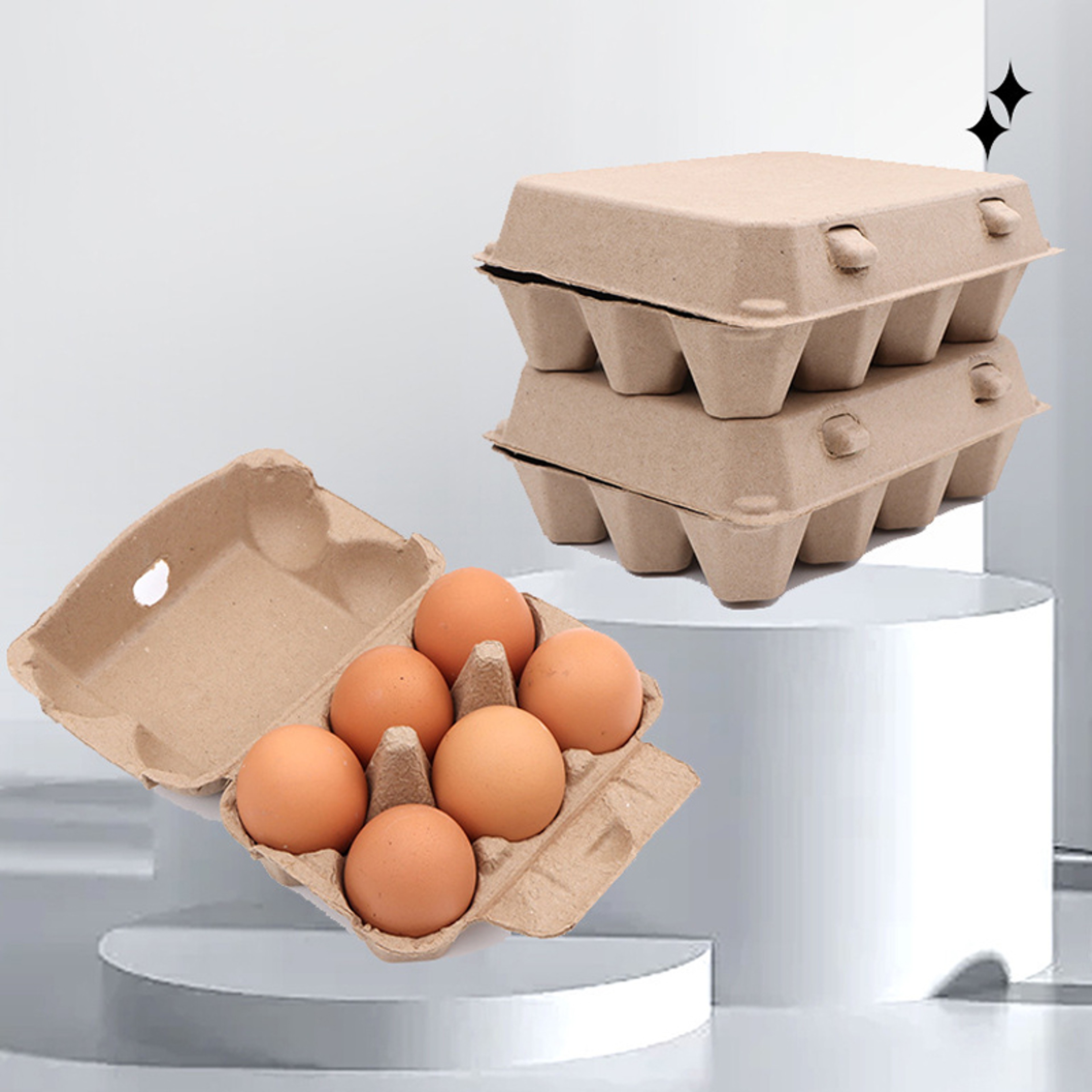Reusable Cardboard Egg Cartons For Safe Fresh Storage  Bulk Pack EcoFriendly And Durable 0