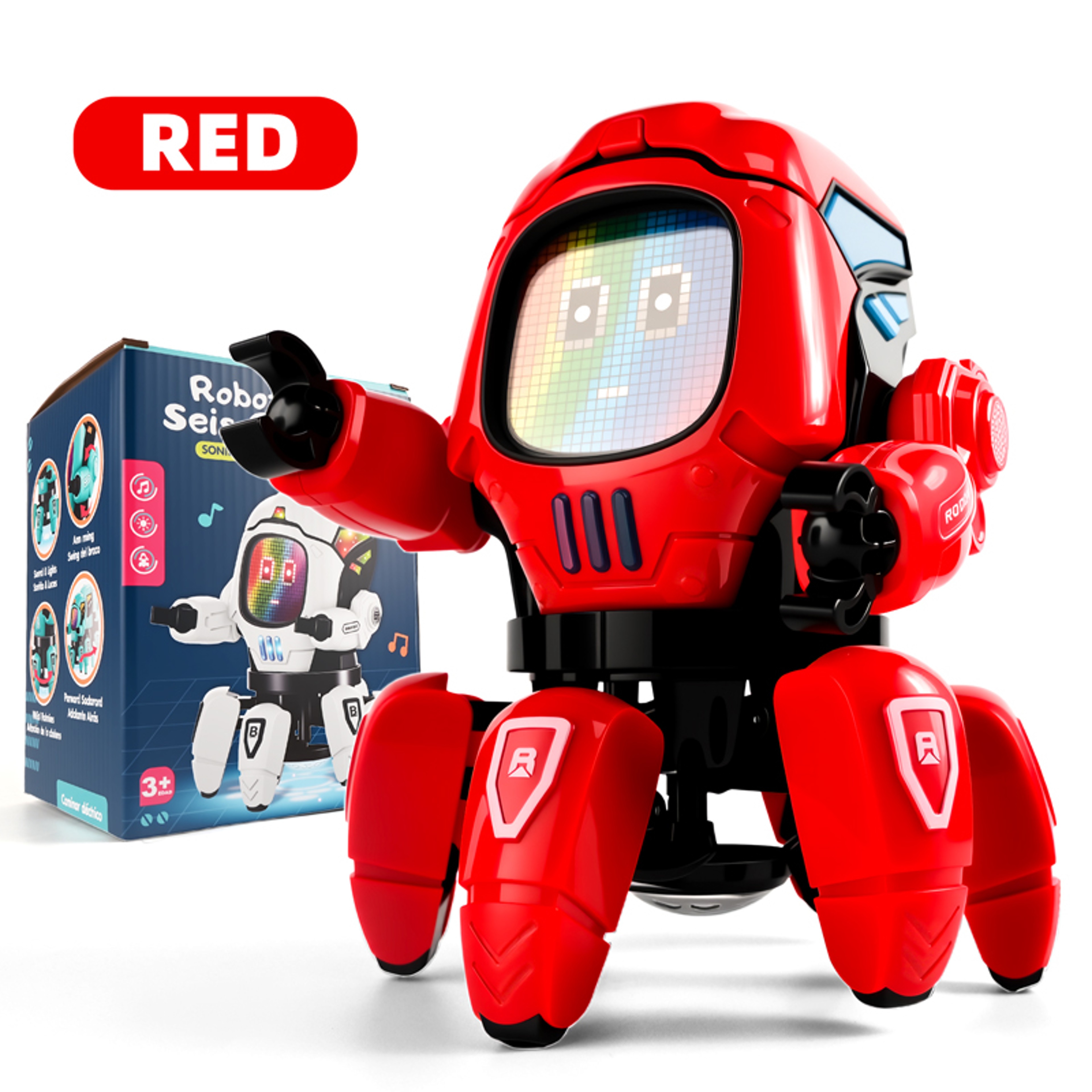 Dancing Robot Toy For Kids  Interactive Octopus Spider With Colorful Lights  Music Perfect Birthday 5