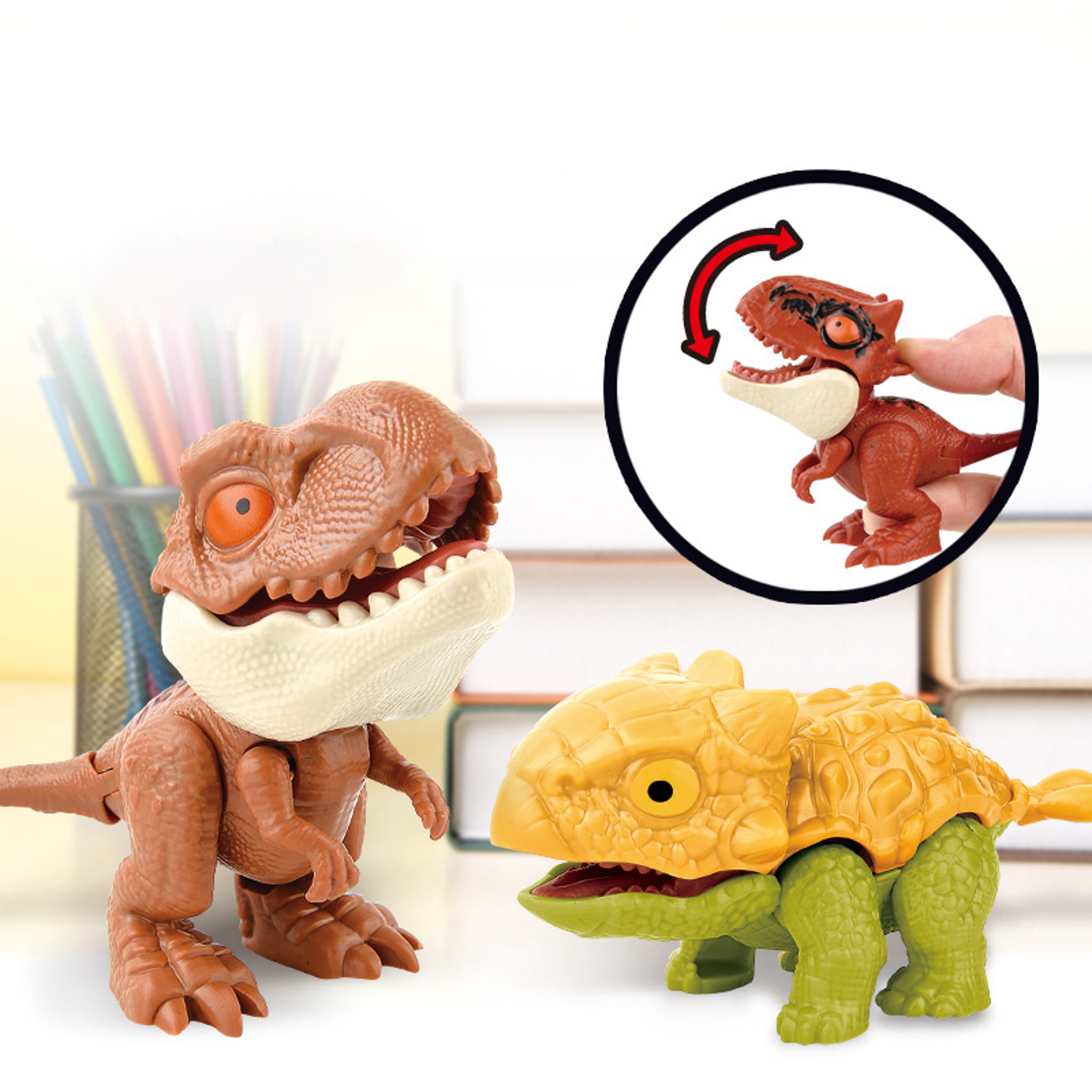 Mini Tricky Tyrannosaurus Finger Dinosaur Toys  Fun Interactive Kids Gift 4