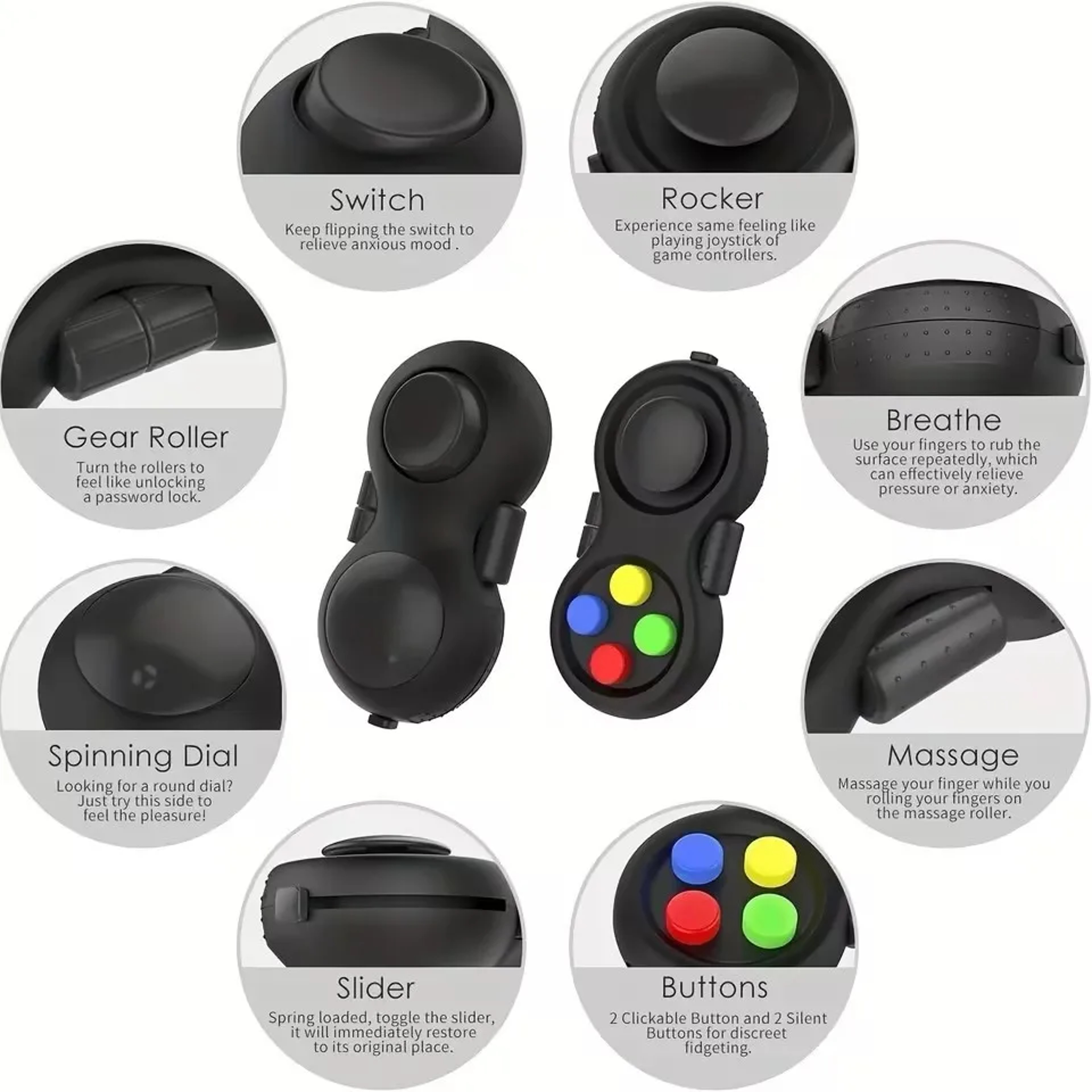 Fidget Infinity Stress Cube  AntiStress Toy For Kids  Adults Relaxation  Anxiety Relief 2