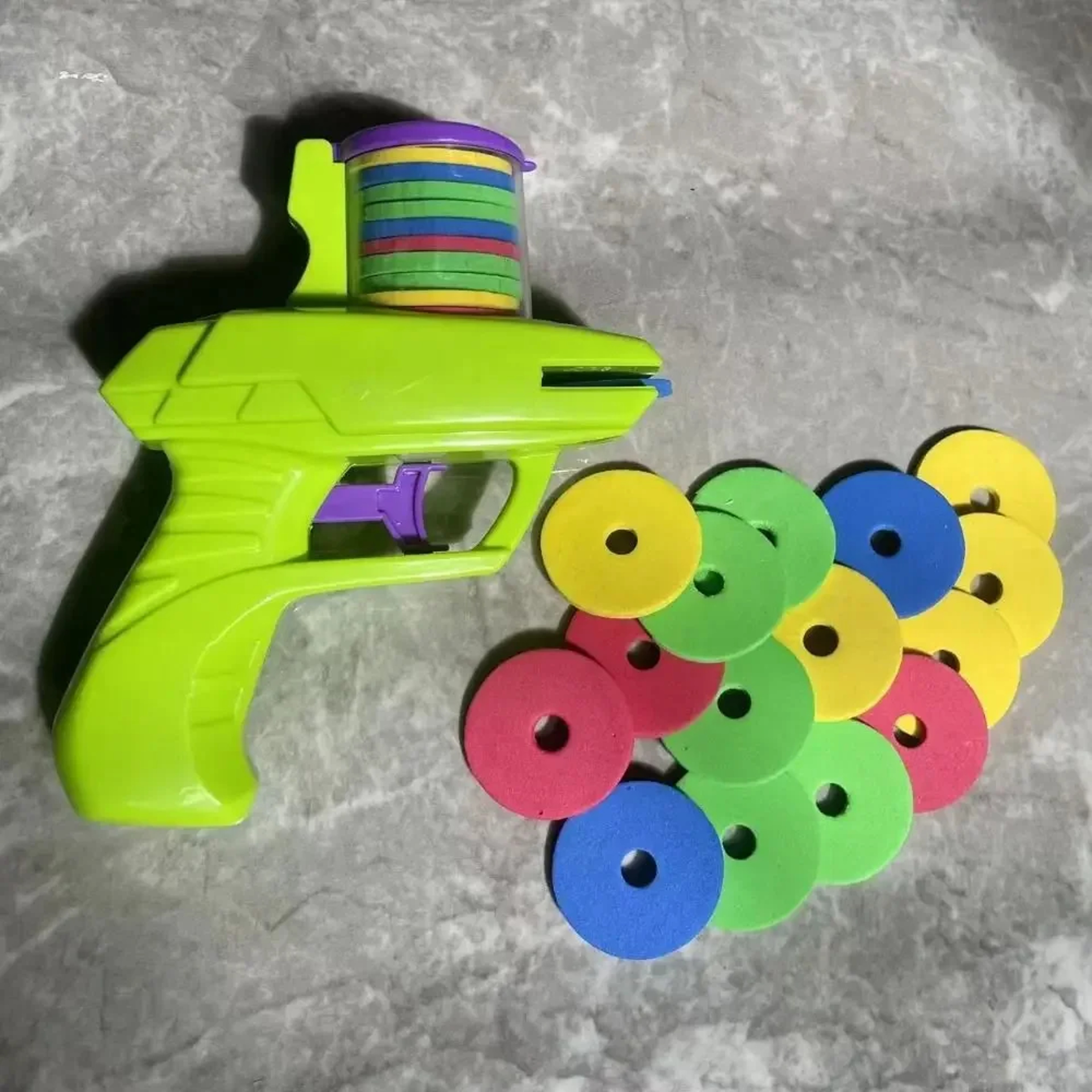 Mini Carrot Flying Disc Launcher Toy Gun  EVA Battle Outdoor Soft Bullet Gun For Kids 5