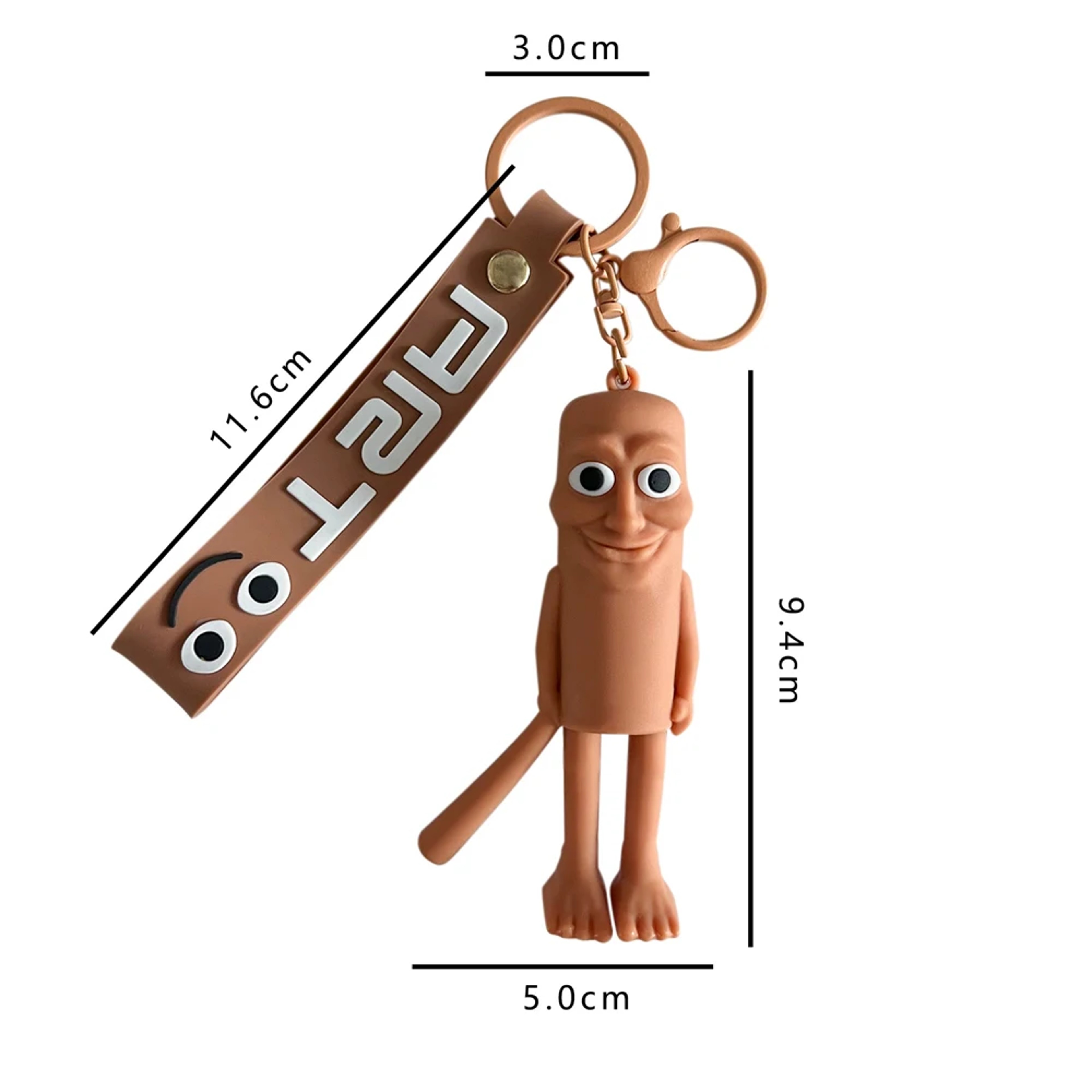 Creative Italian Brainrot Keychain Doll  Fun Ballerina Cappuccino Keyring Gift 6