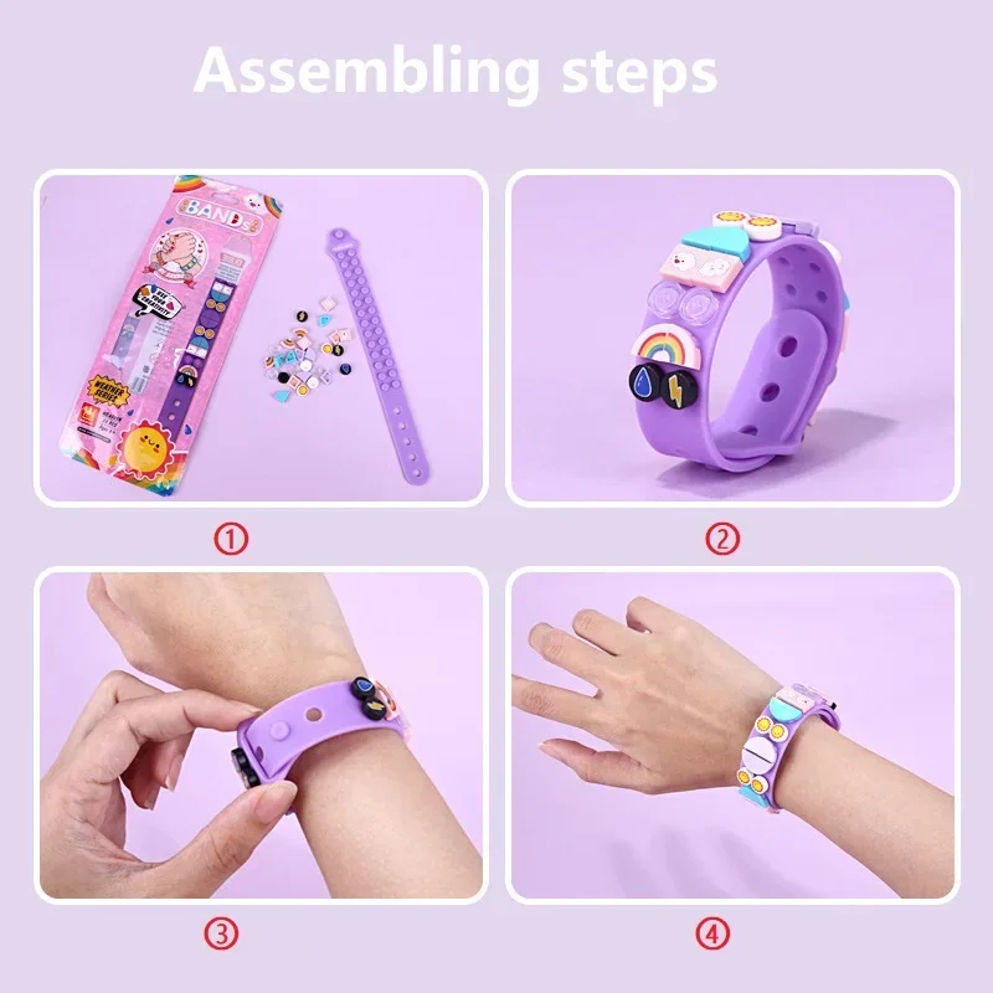 DIY Kids Silicone Bracelet Kit  Creative Friendship Bracelet Making Set For Birthday Gifts 1