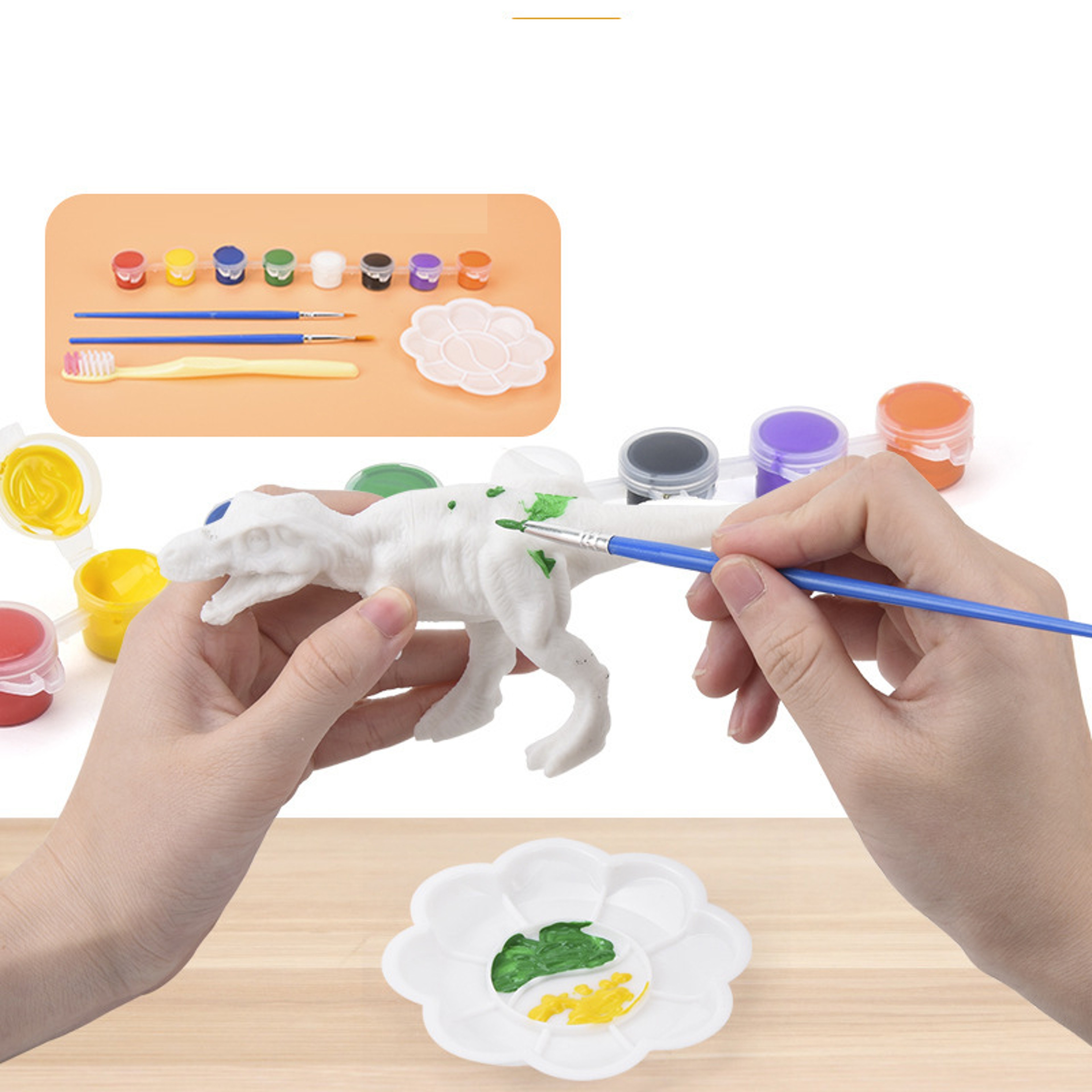 DIY Dinosaur Painting Kit  Colorful Graffiti Educational Model For Children 1