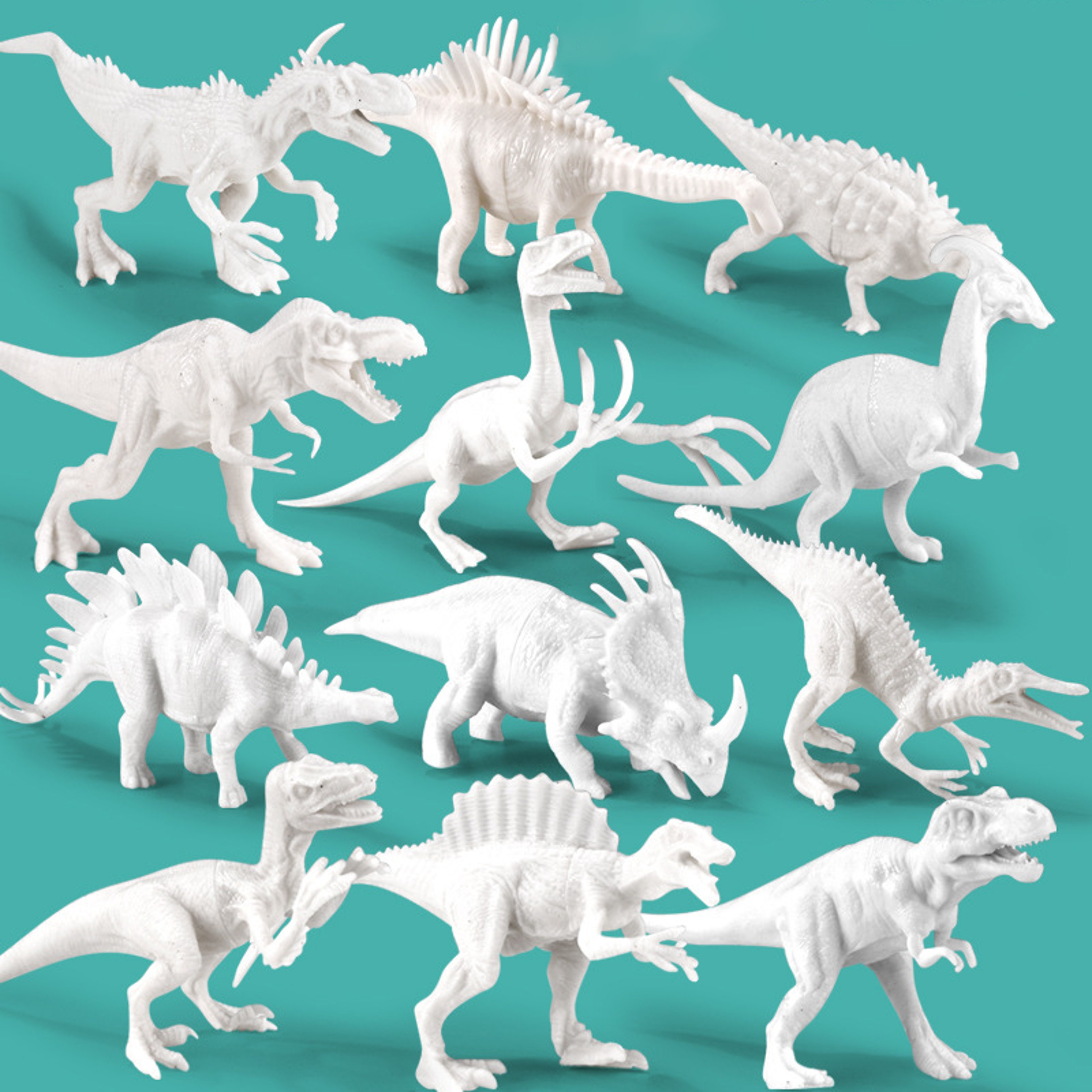 DIY Dinosaur Painting Kit  Colorful Graffiti Educational Model For Children 4