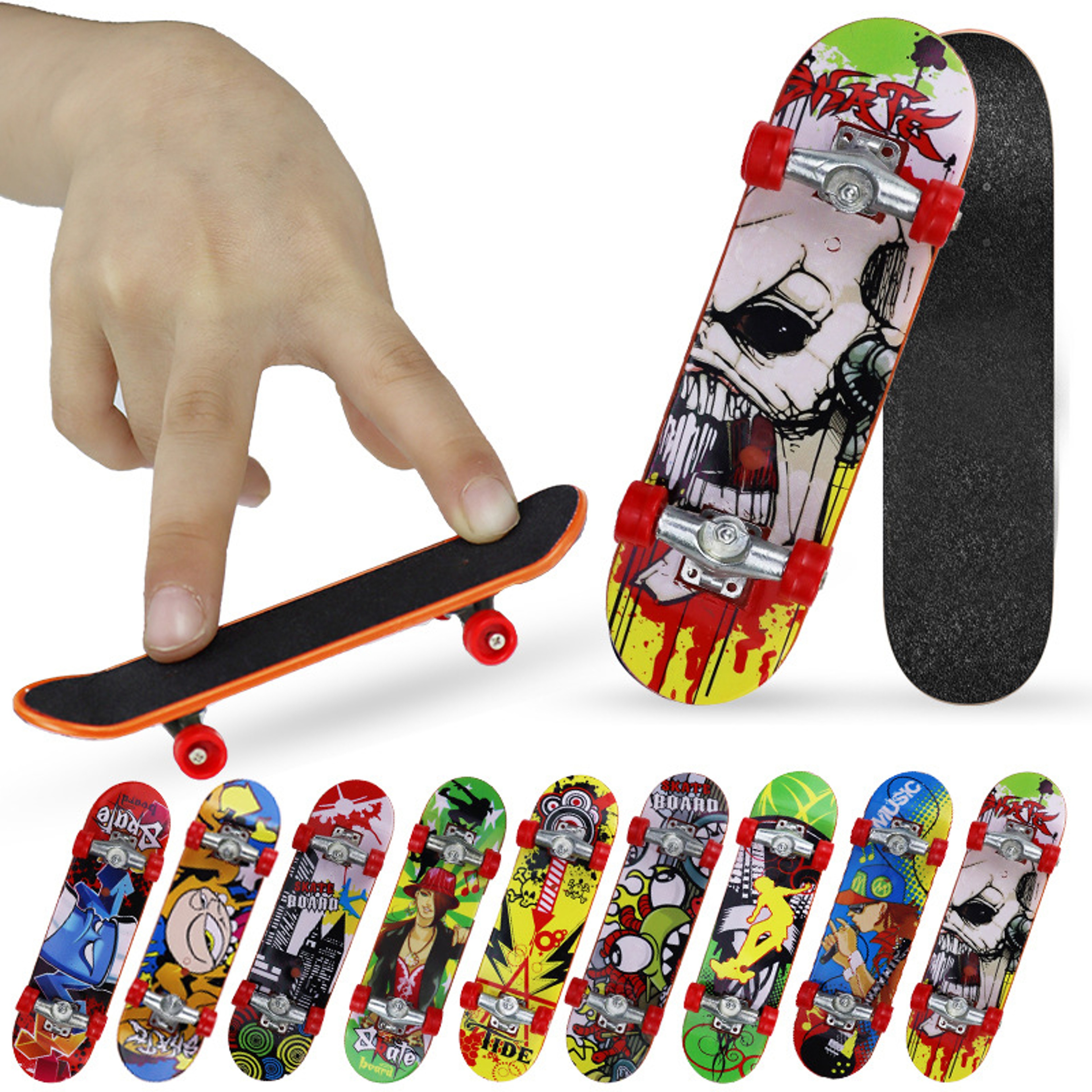 Mini Finger Skateboard Tech Truck Toy  Alloy Stent Tabletop Finger Board For Kids 0
