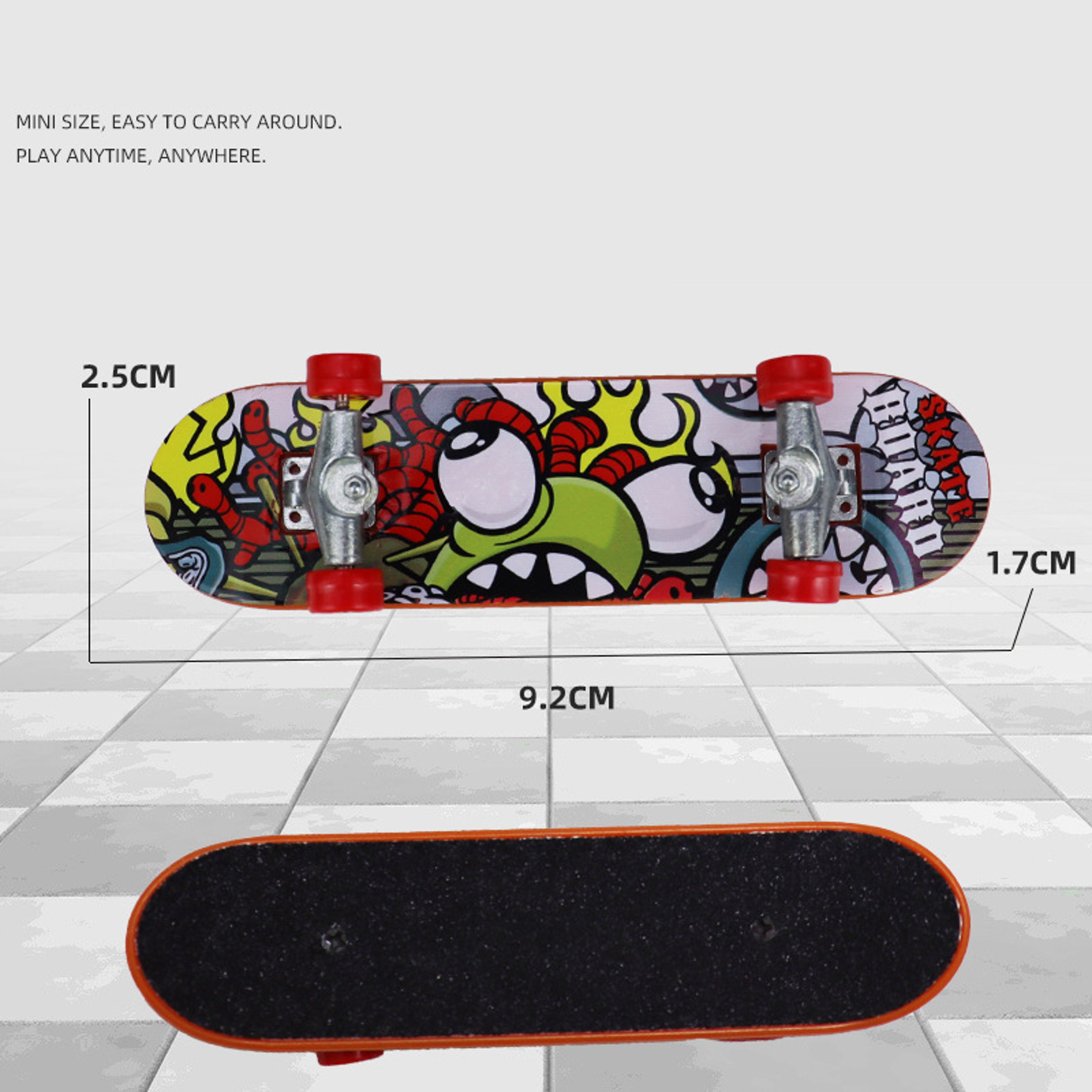 Mini Finger Skateboard Tech Truck Toy  Alloy Stent Tabletop Finger Board For Kids 4