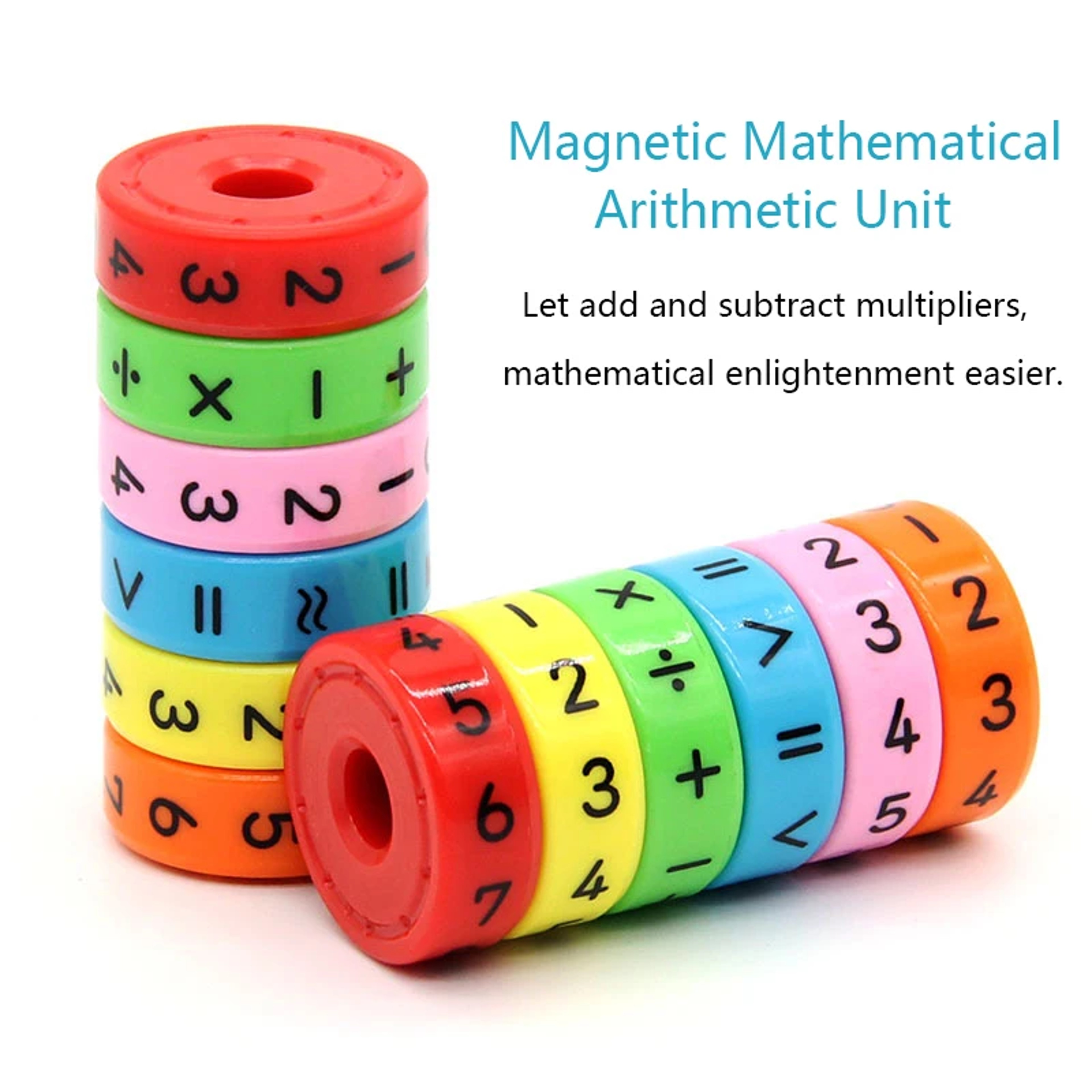 Childrens Creative Magnetic Math Toy Set  Early Education Arithmetic With Addition Subtraction Mult 1