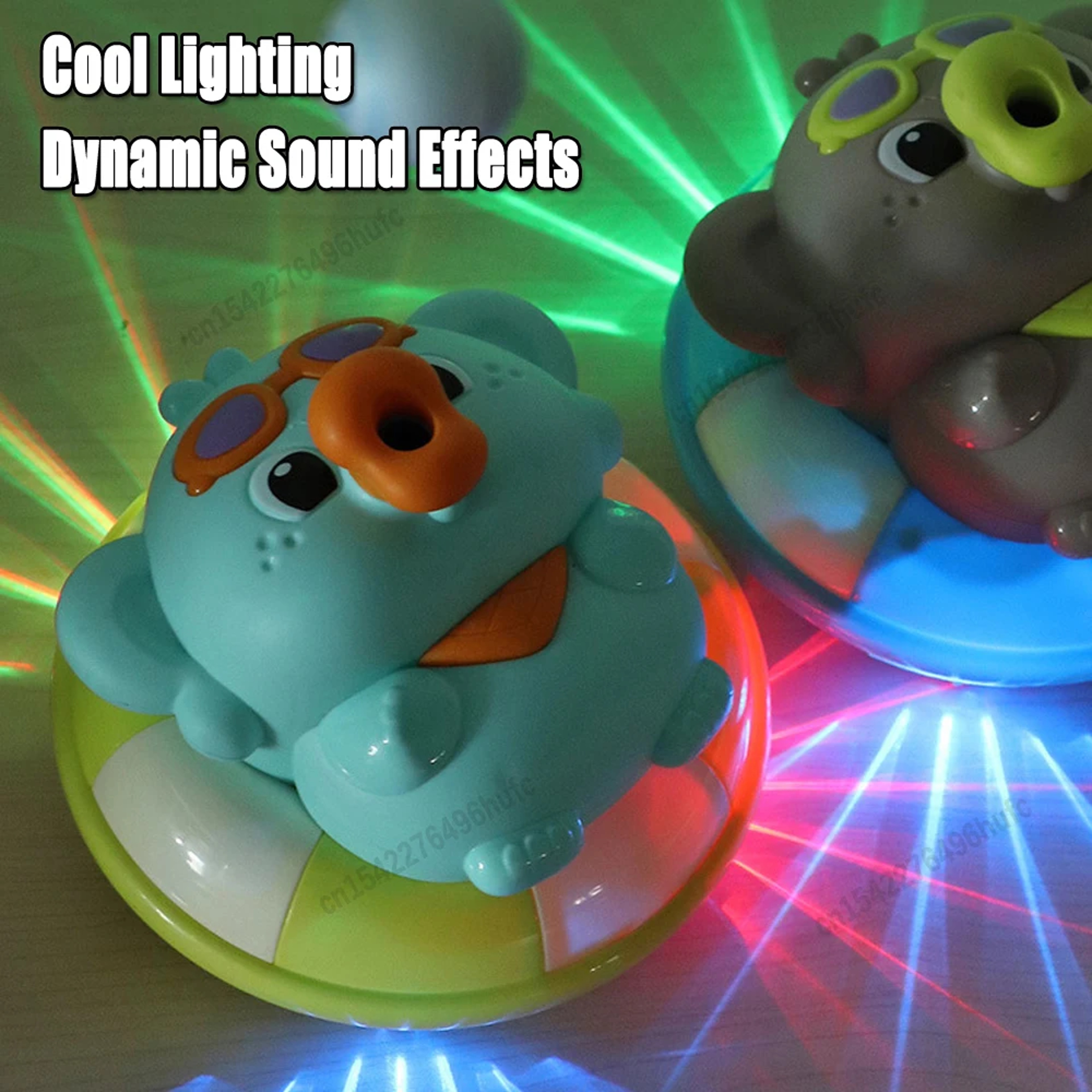 Fun Electric Elephant Sliding Car With Obstacle Avoidance Music And Light  Interactive Toy For Kids 2