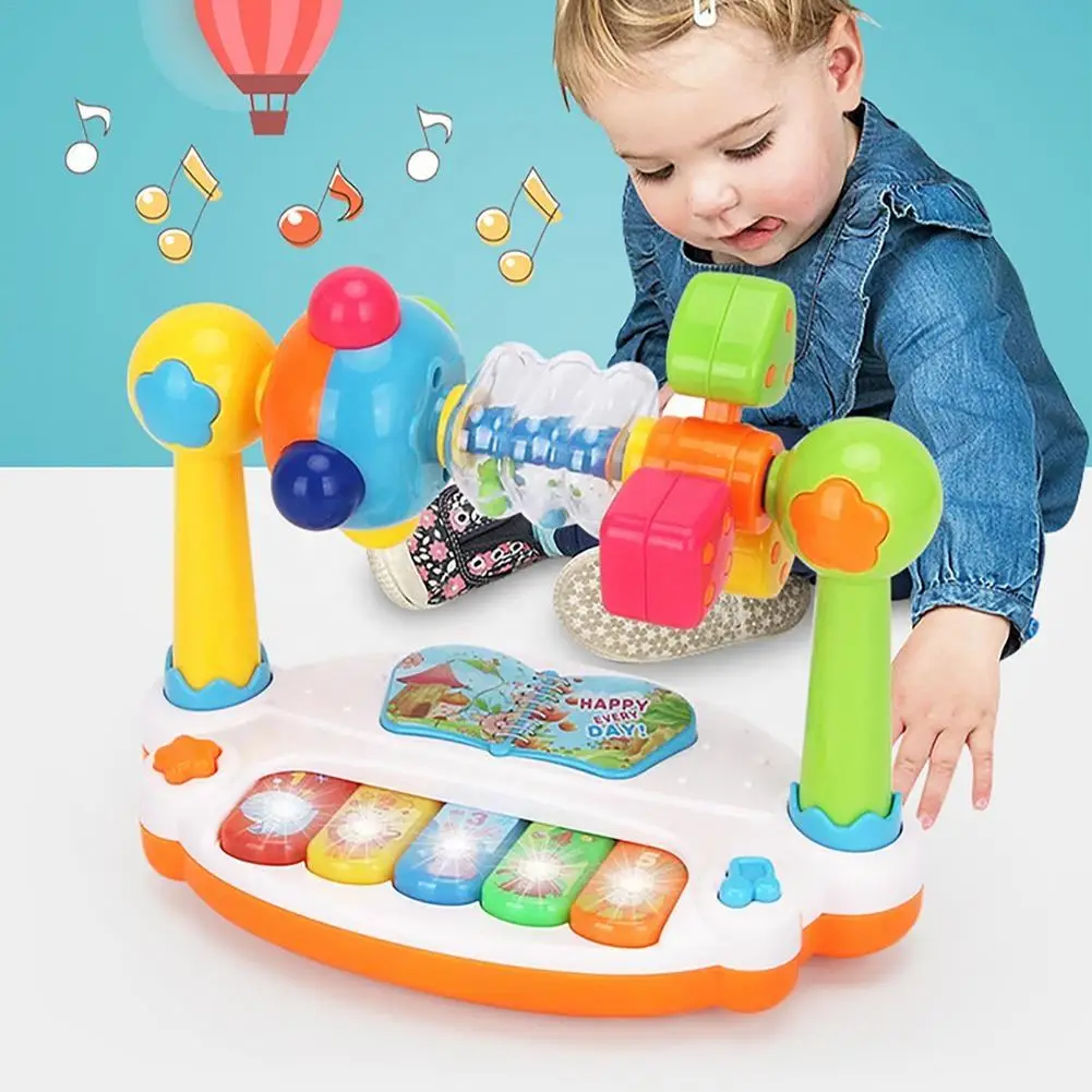 Electronic Organ Toy For Kids  Piano With Lights Musical Instruments For Early Education And Activi 0